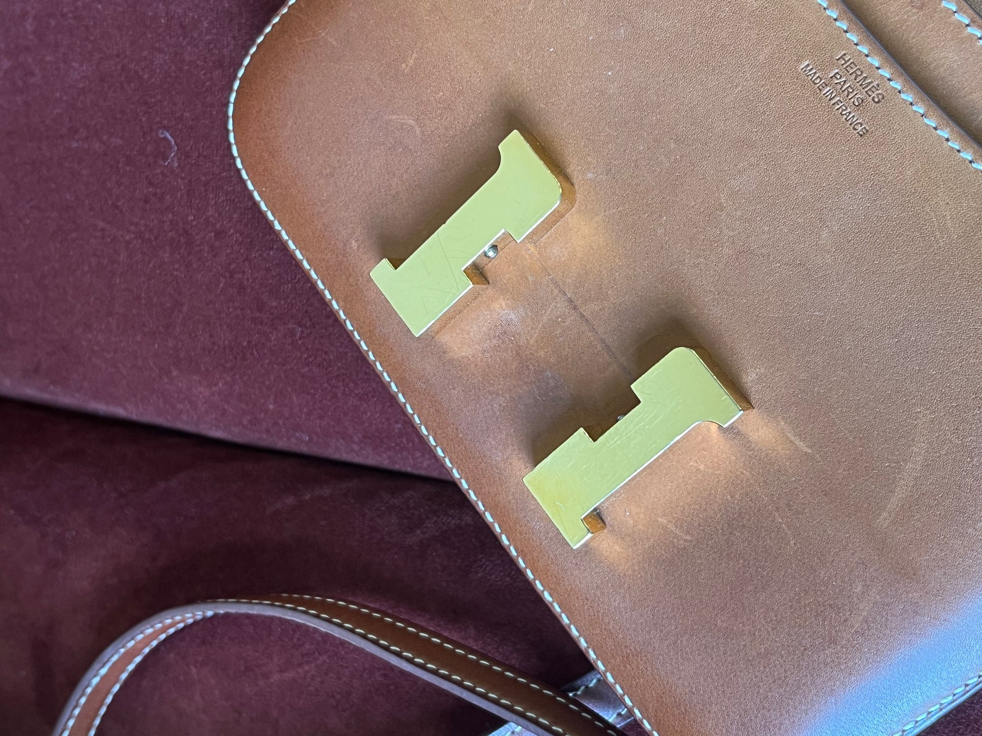 Hermès Constance 18 In Fauve Barenia (2019)