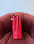 Hermès So Kelly 22 Verso Rouge Casaque / Rose Jaipur Togo (2012)