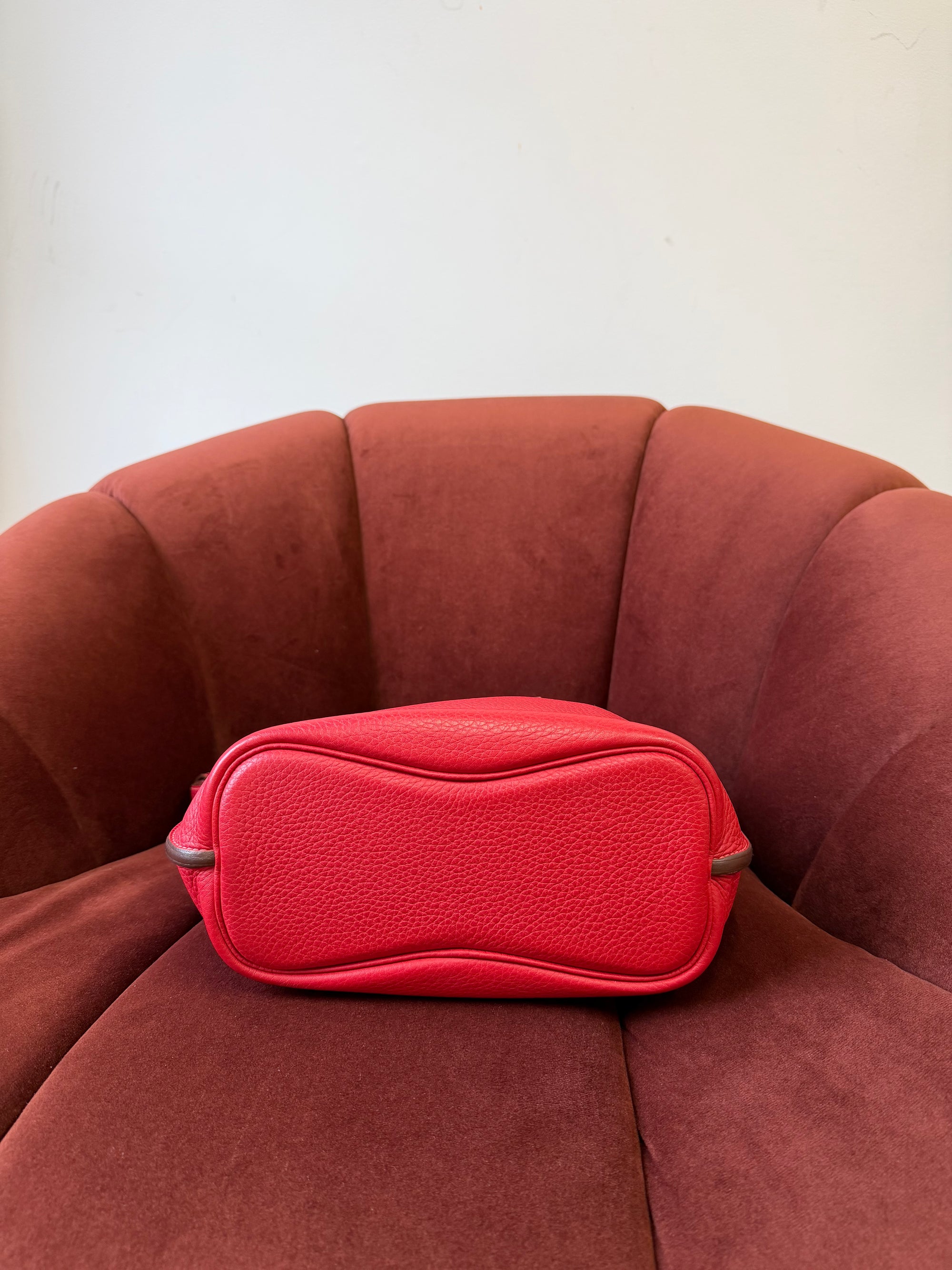 Hermès So Kelly 22 Verso Rouge Casaque / Rose Jaipur Togo (2012)