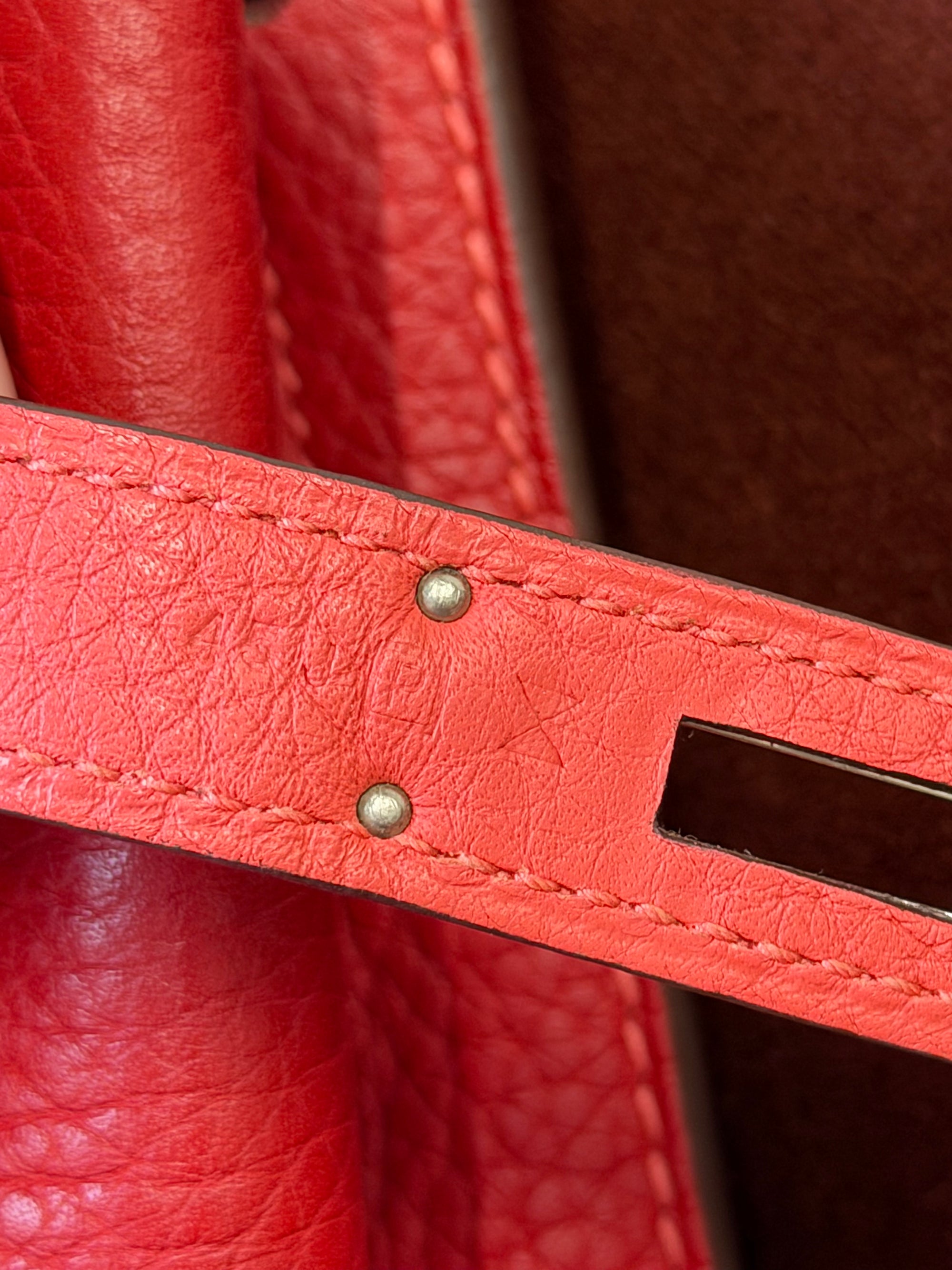 Hermès So Kelly 22 Verso Rouge Casaque / Rose Jaipur Togo (2012)