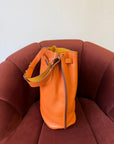 Hermès So Kelly 26 Verso In Orange/Yellow Togo (2012)