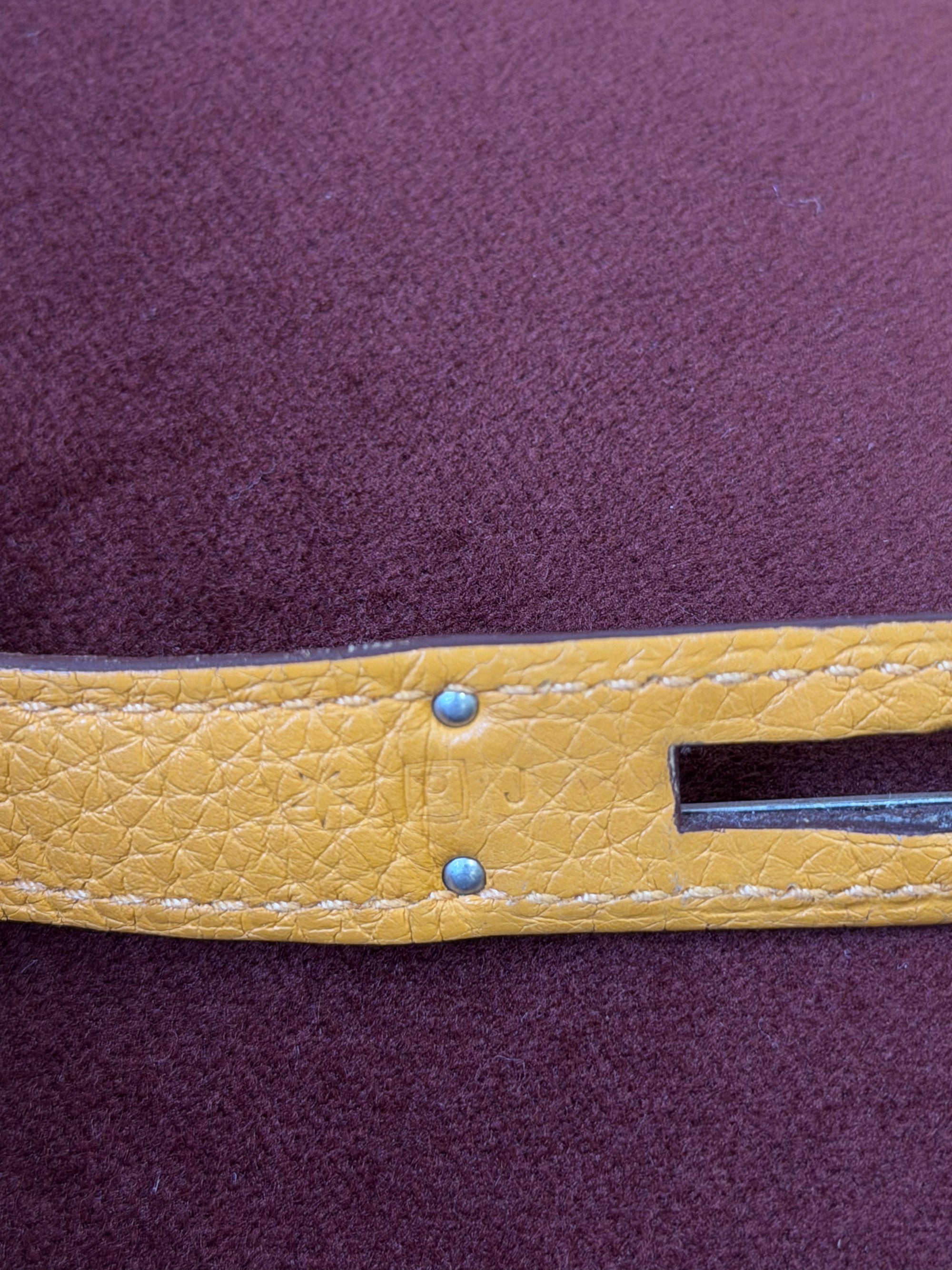 Hermès So Kelly 26 Verso In Orange/Yellow Togo (2012)