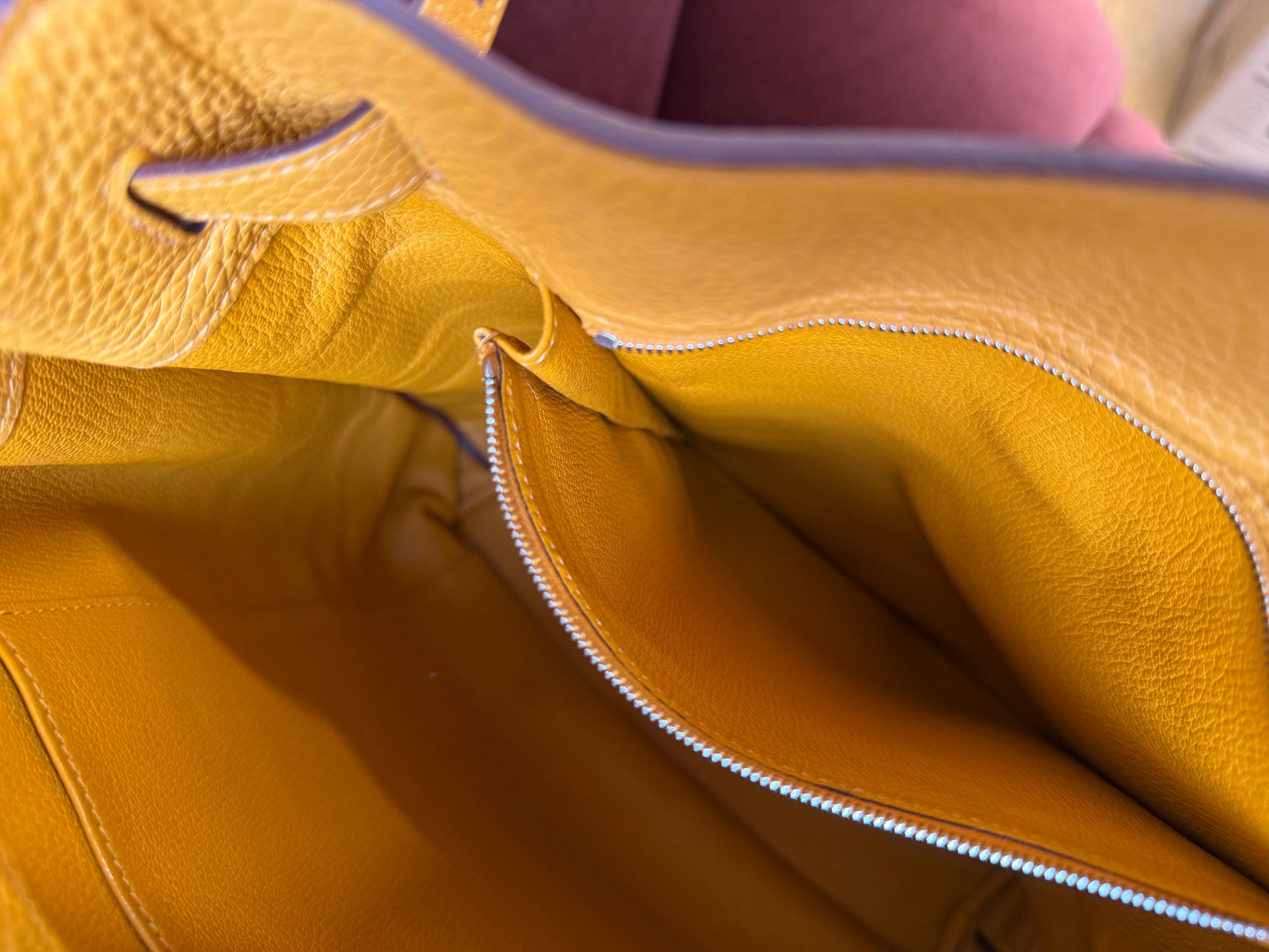 Hermès So Kelly 26 Verso In Orange/Yellow Togo (2012)