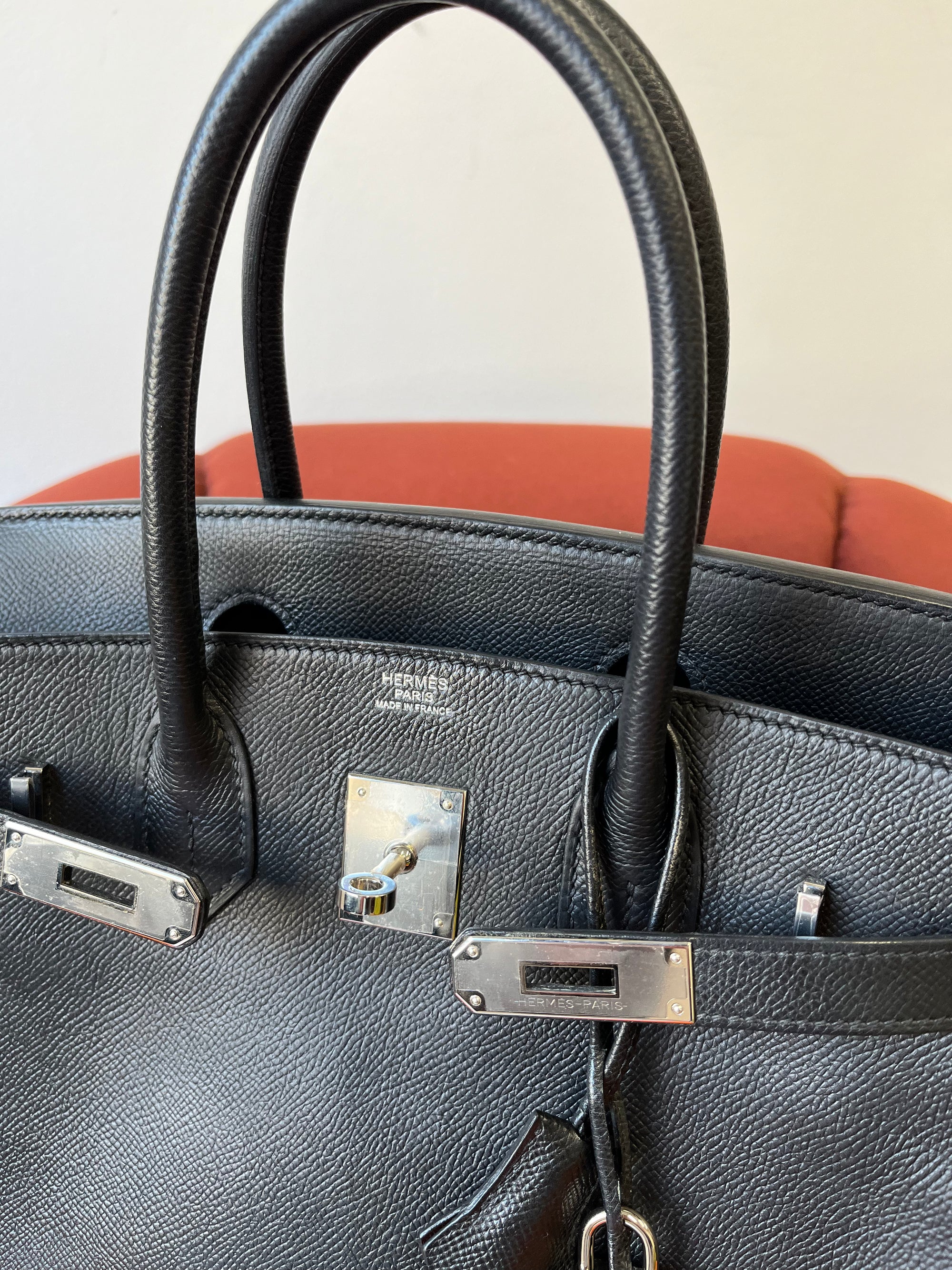 Hermès Birkin 30 In Black Epsom (2006)