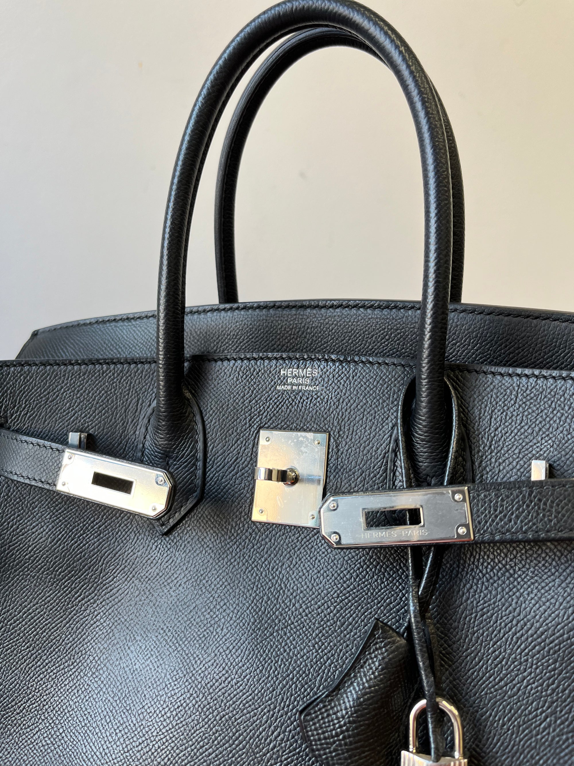 Hermès Birkin 30 In Black Epsom (2006)