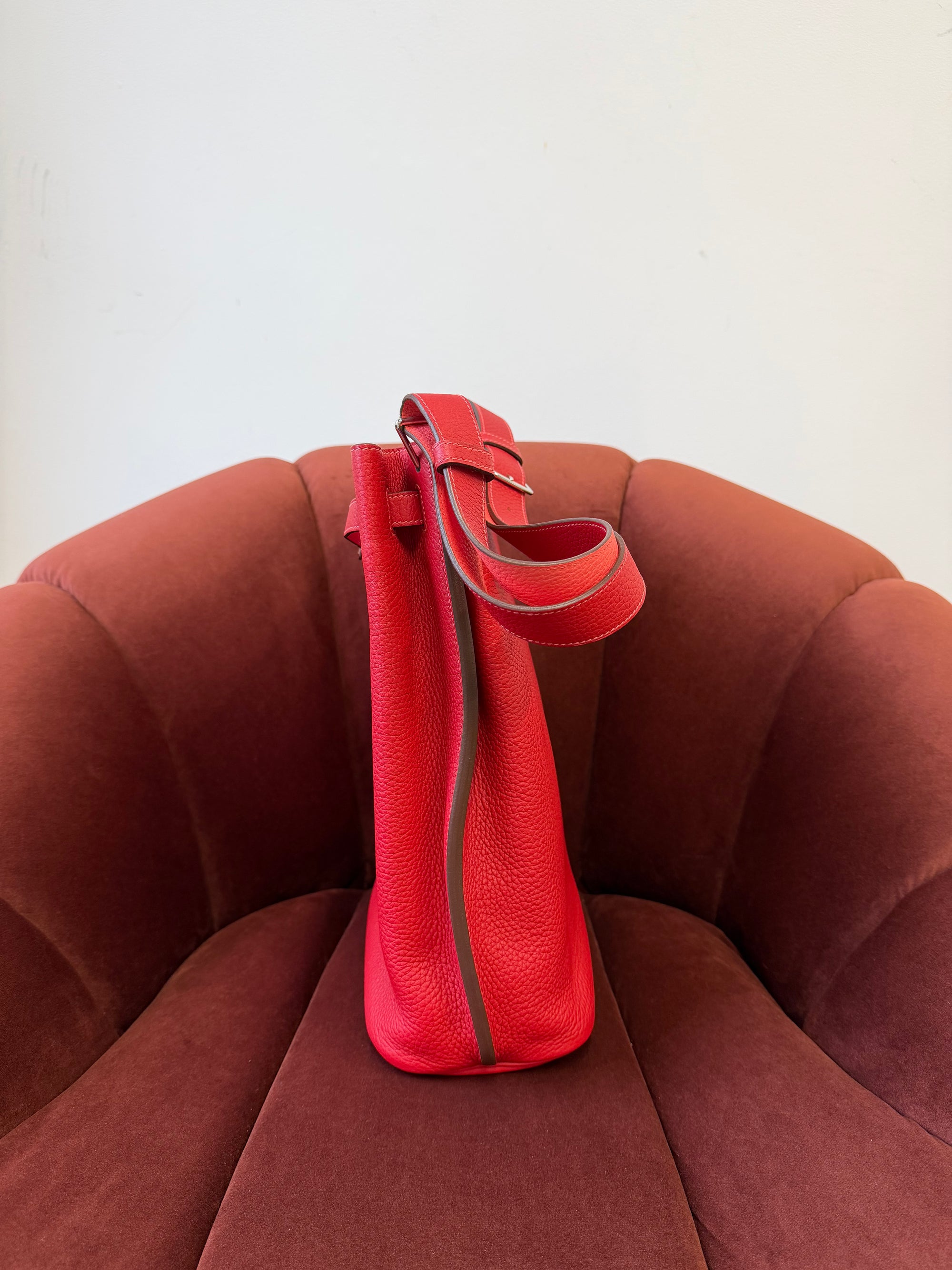 Hermès So Kelly 26 Verso In Rouge Casaque/ Rose Jaipur Togo (2012)