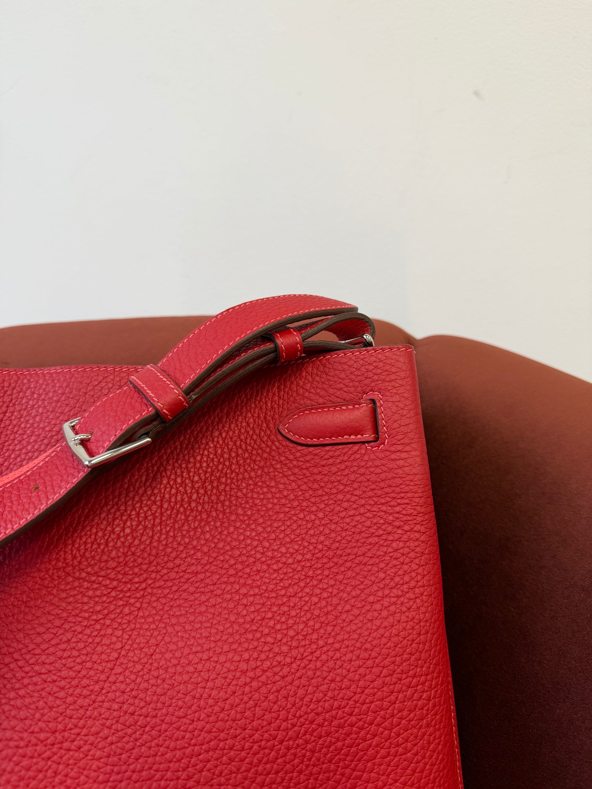 Hermès So Kelly 26 Verso In Rouge Casaque/ Rose Jaipur Togo (2012)