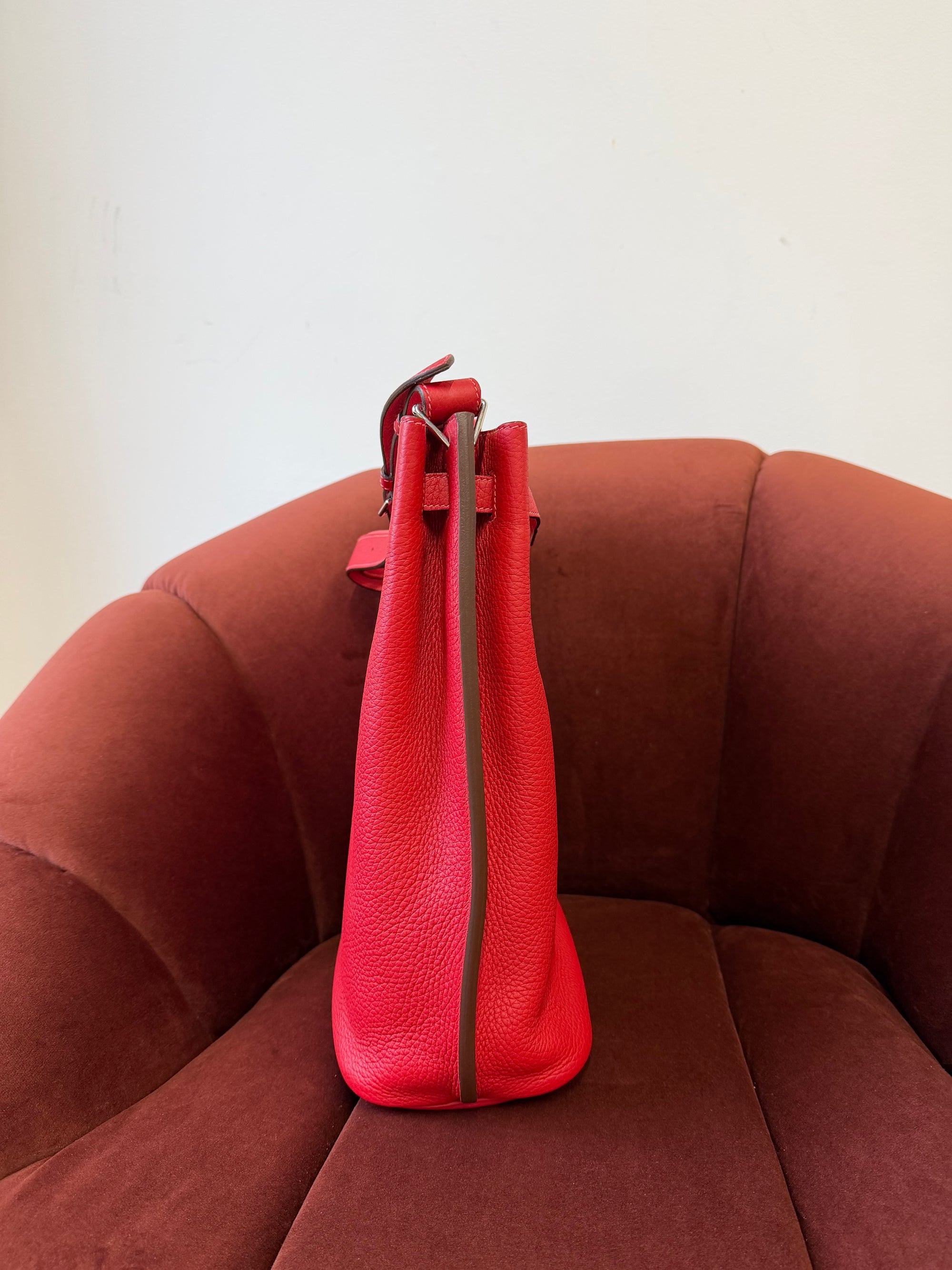 Hermès So Kelly 26 Verso In Rouge Casaque/ Rose Jaipur Togo (2012)
