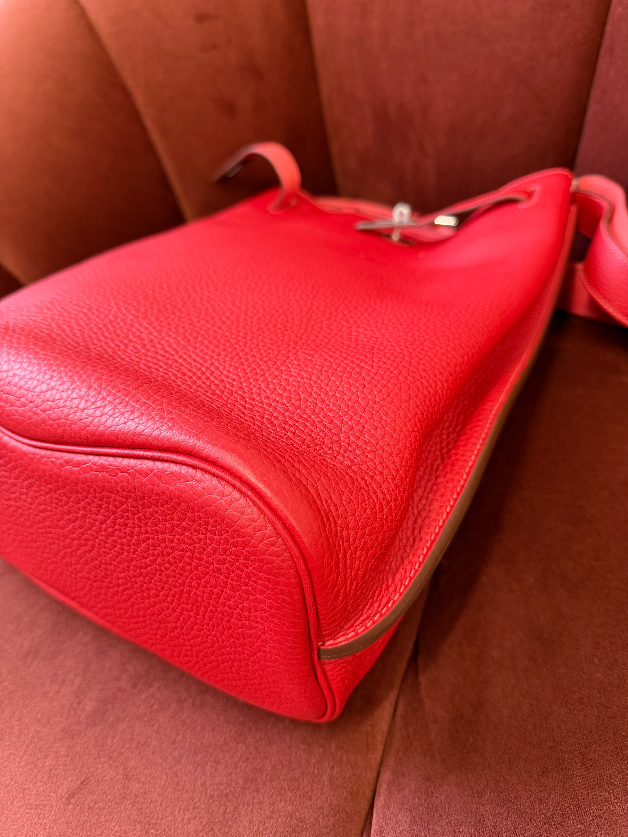 Hermès So Kelly 26 Verso In Rouge Casaque/ Rose Jaipur Togo (2012)