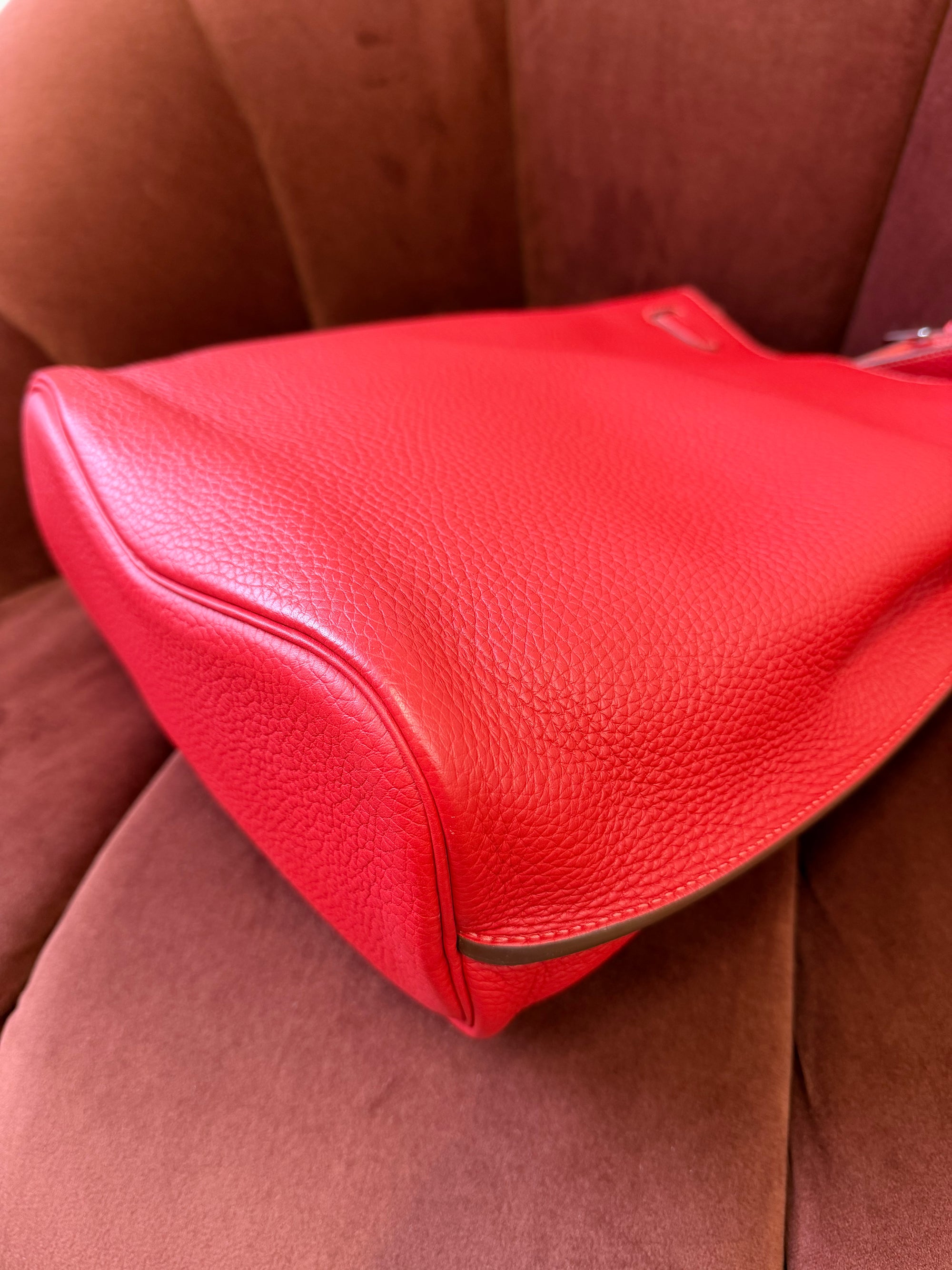 Hermès So Kelly 26 Verso In Rouge Casaque/ Rose Jaipur Togo (2012)