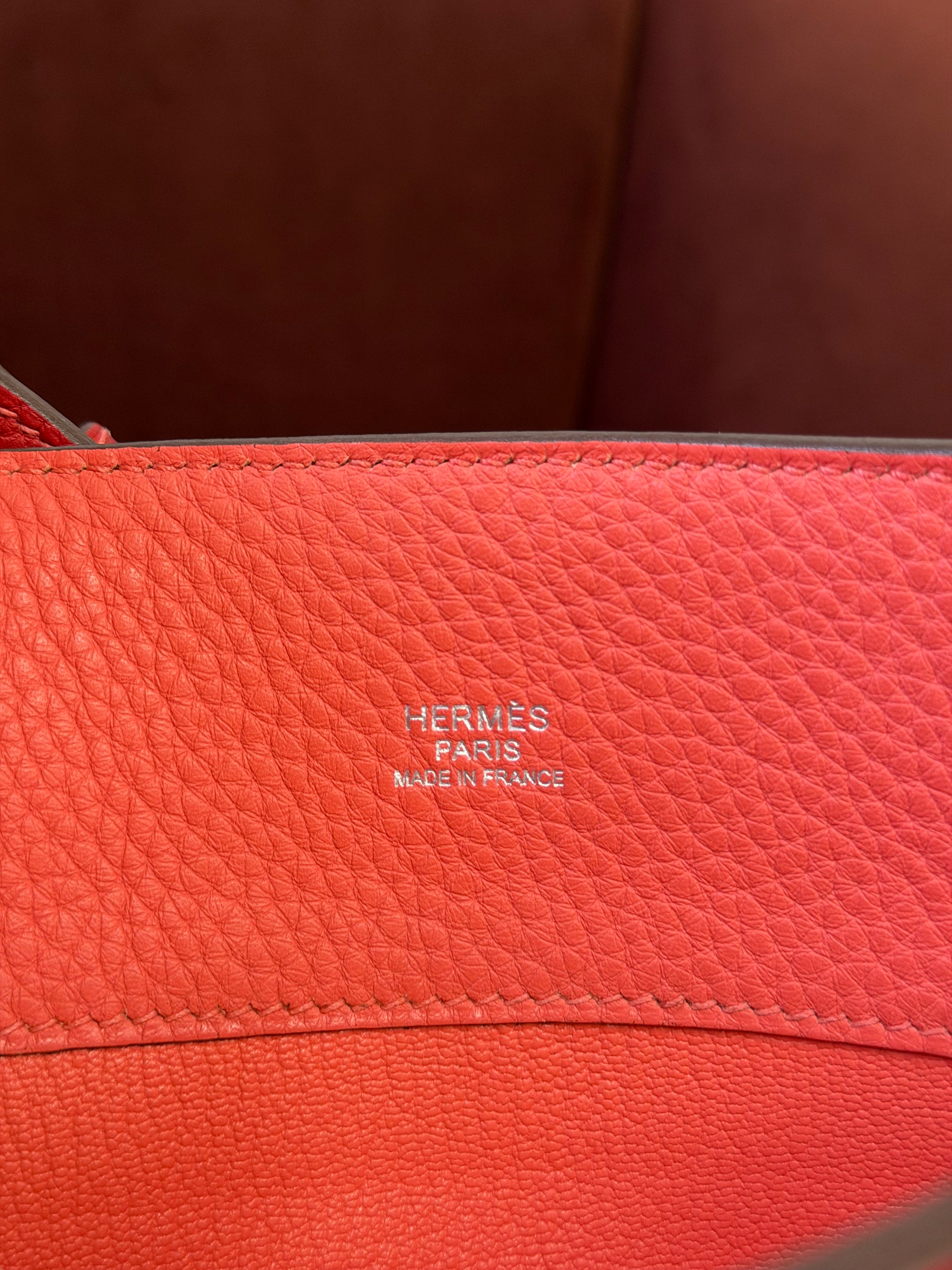 Hermès So Kelly 26 Verso In Rouge Casaque/ Rose Jaipur Togo (2012)
