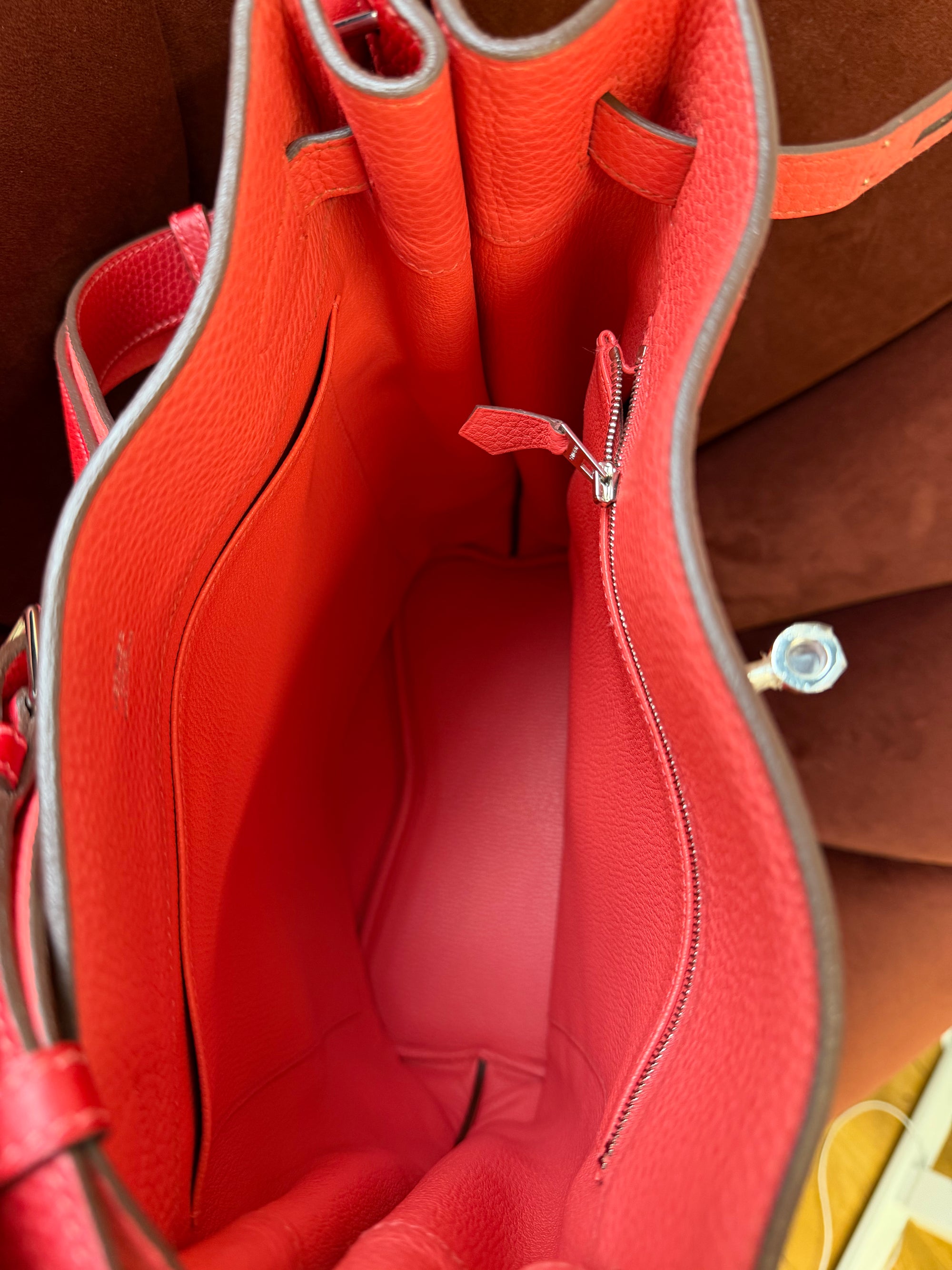 Hermès So Kelly 26 Verso In Rouge Casaque/ Rose Jaipur Togo (2012)