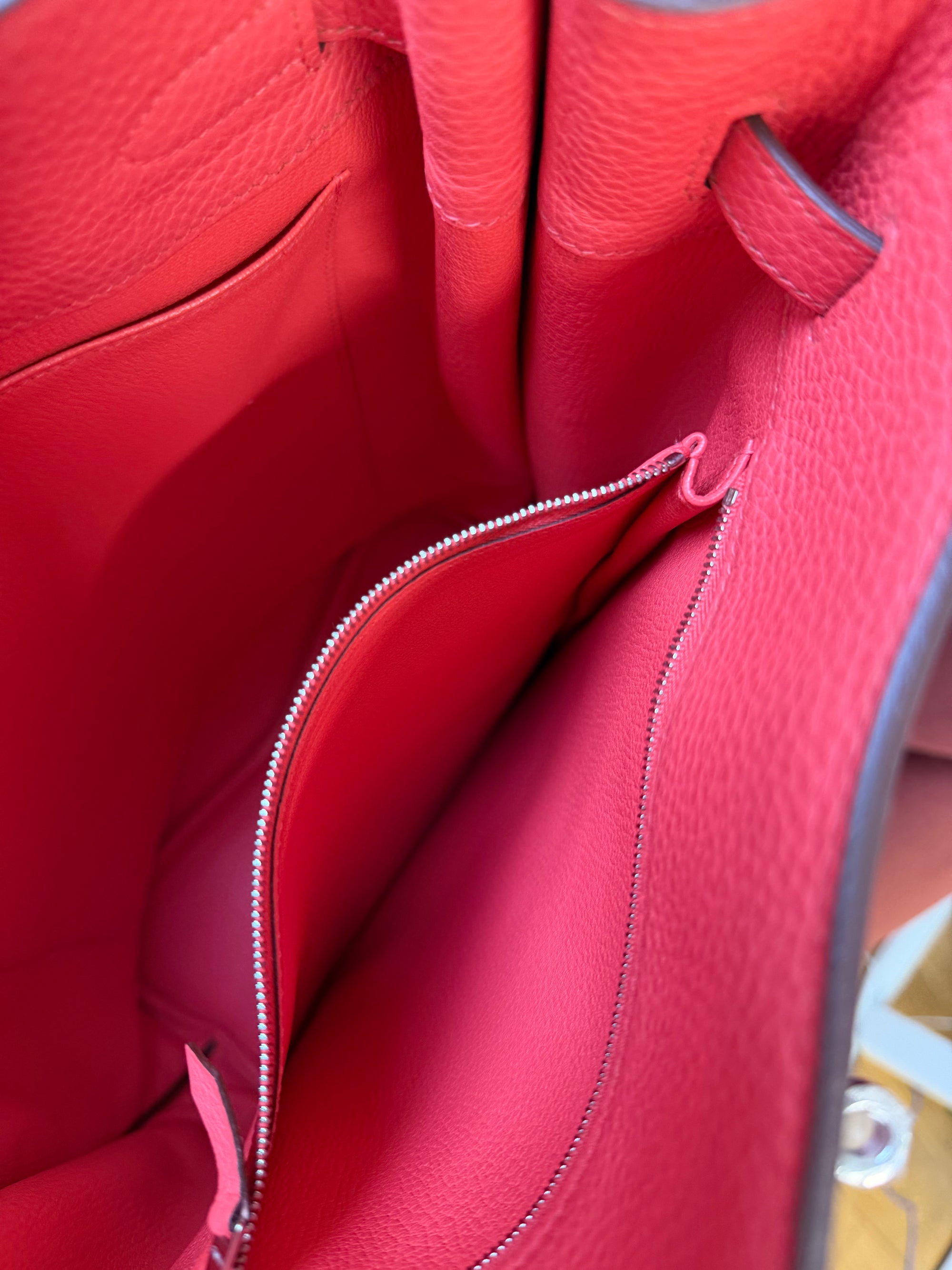 Hermès So Kelly 26 Verso In Rouge Casaque/ Rose Jaipur Togo (2012)