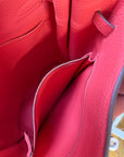Hermès So Kelly 26 Verso In Rouge Casaque/ Rose Jaipur Togo (2012)