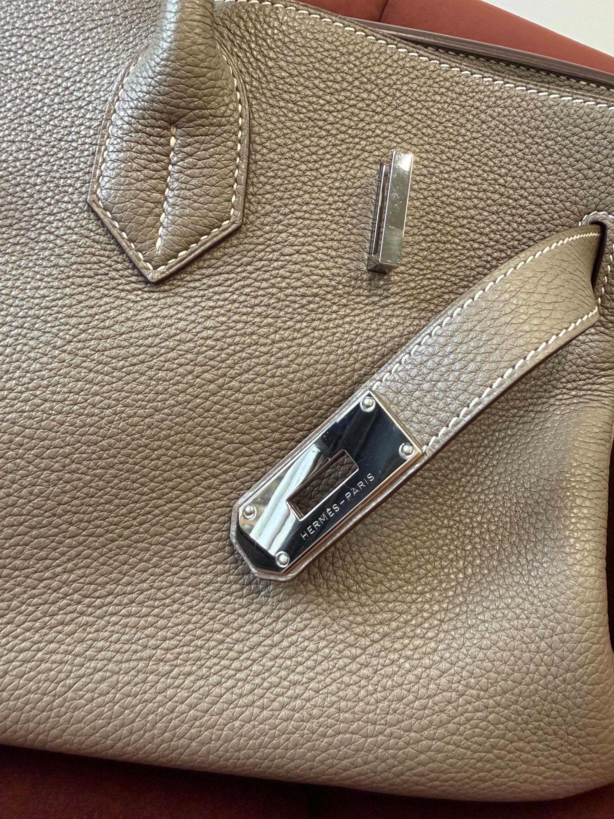 Hermès JPG Shoulder Birkin 42 In Etoupe Togo (2010)