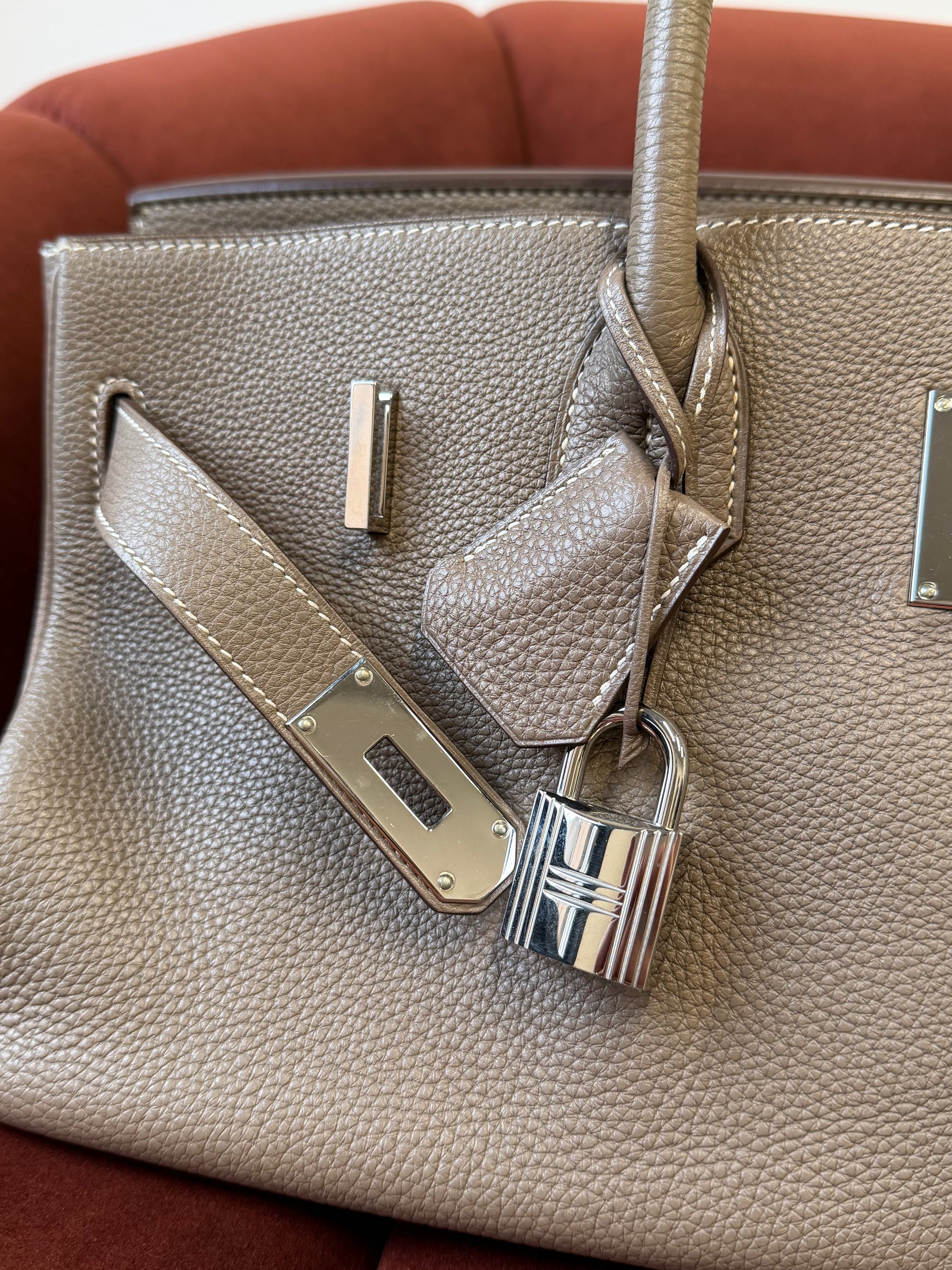 Hermès JPG Shoulder Birkin 42 In Etoupe Togo (2010)