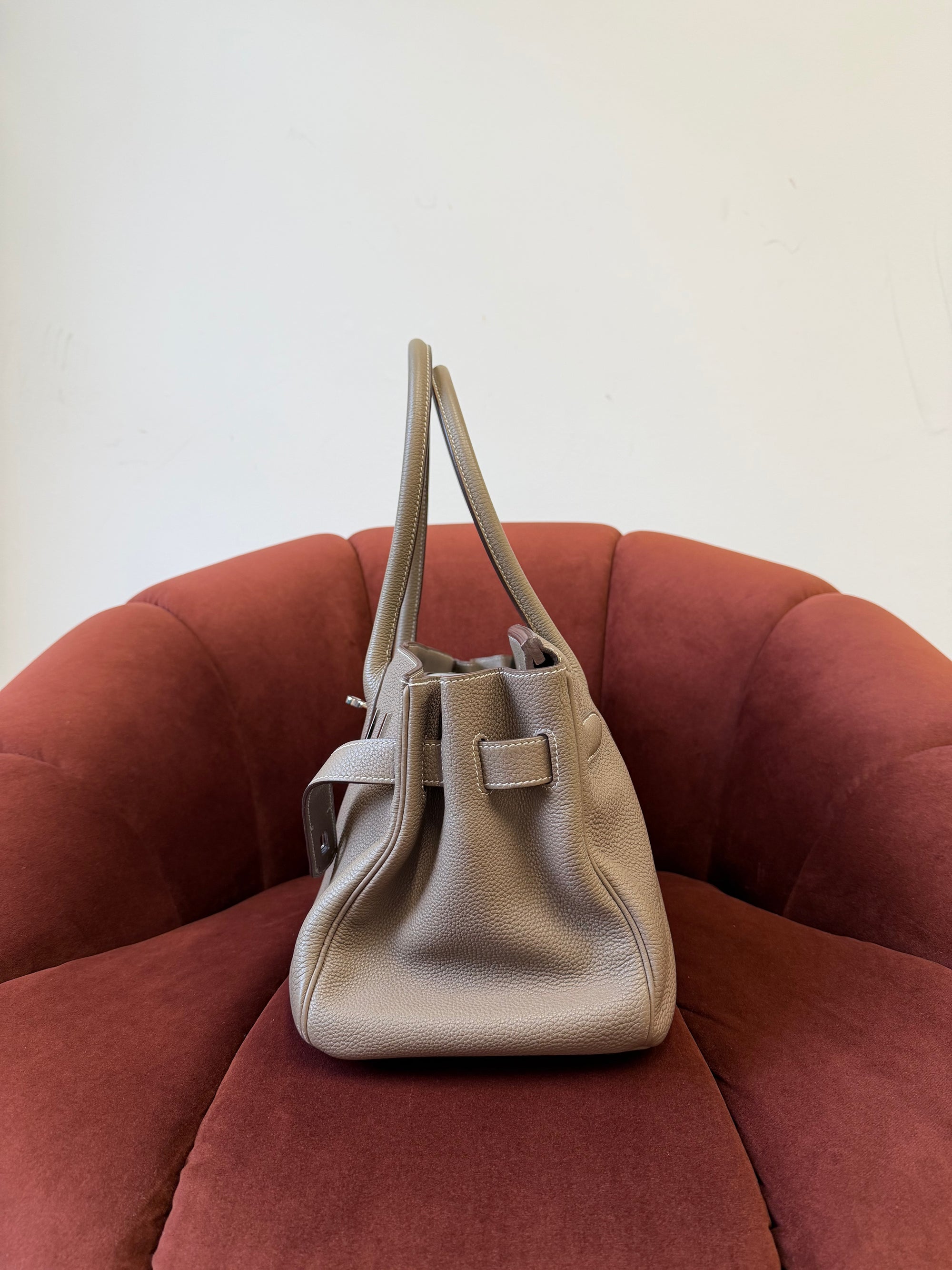 Hermès JPG Shoulder Birkin 42 In Etoupe Togo (2010)