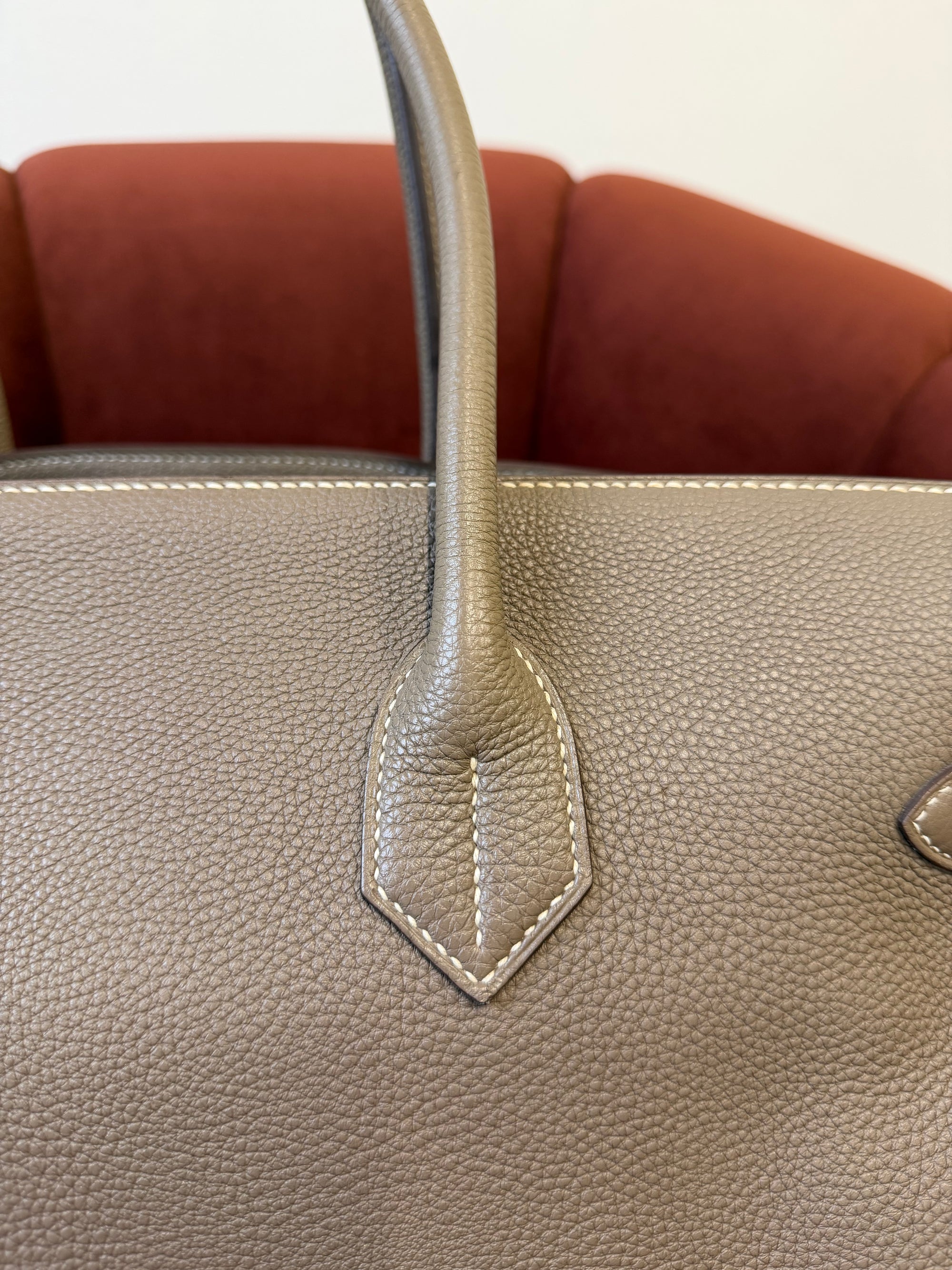 Hermès JPG Shoulder Birkin 42 In Etoupe Togo (2010)