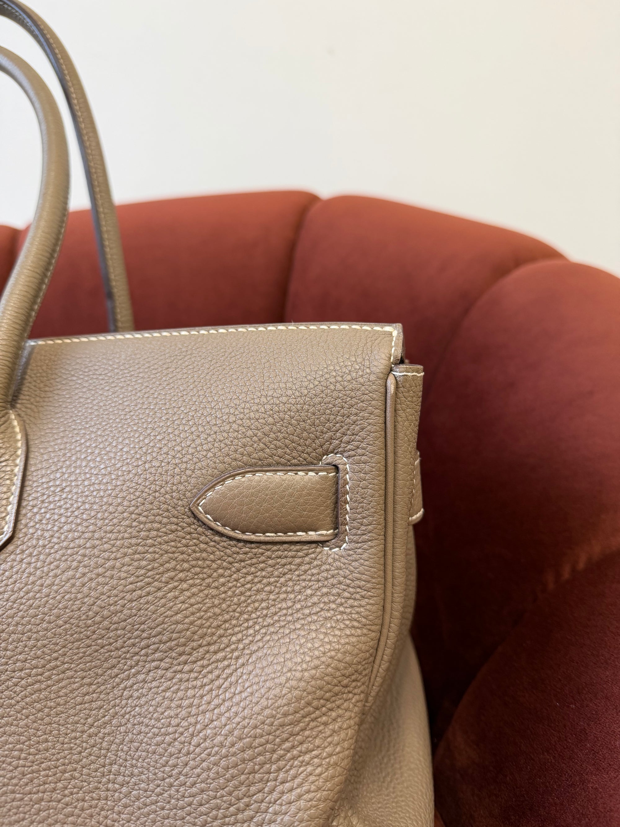 Hermès JPG Shoulder Birkin 42 In Etoupe Togo (2010)