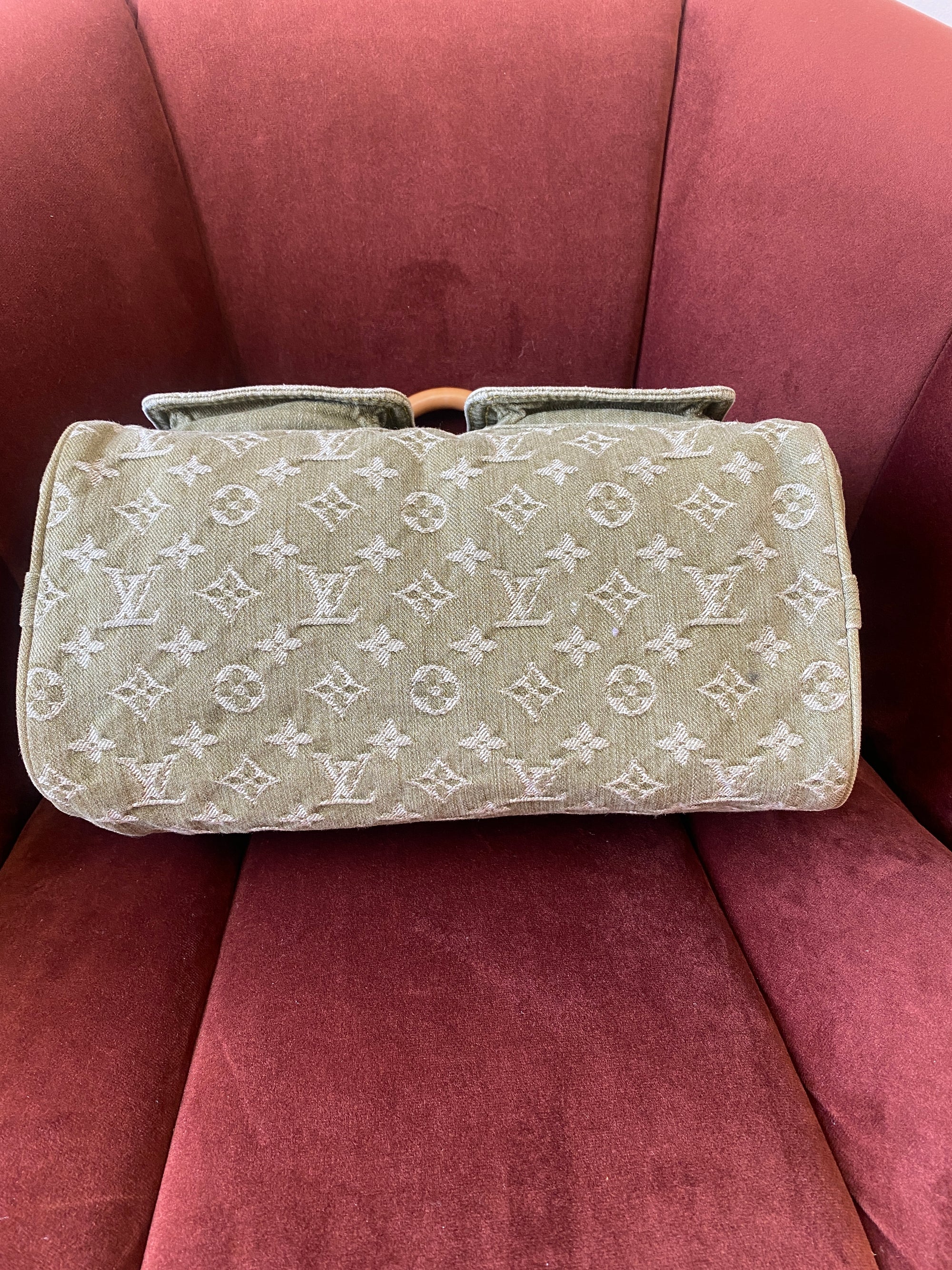 Louis Vuitton Vintage Green Denim Neo Speedy (2006)