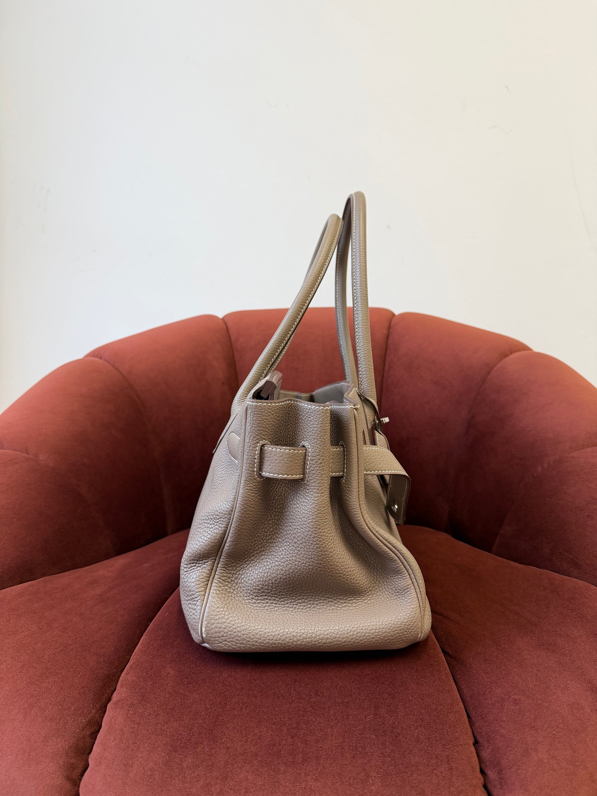 Hermès JPG Shoulder Birkin 42 In Etoupe Togo (2010)