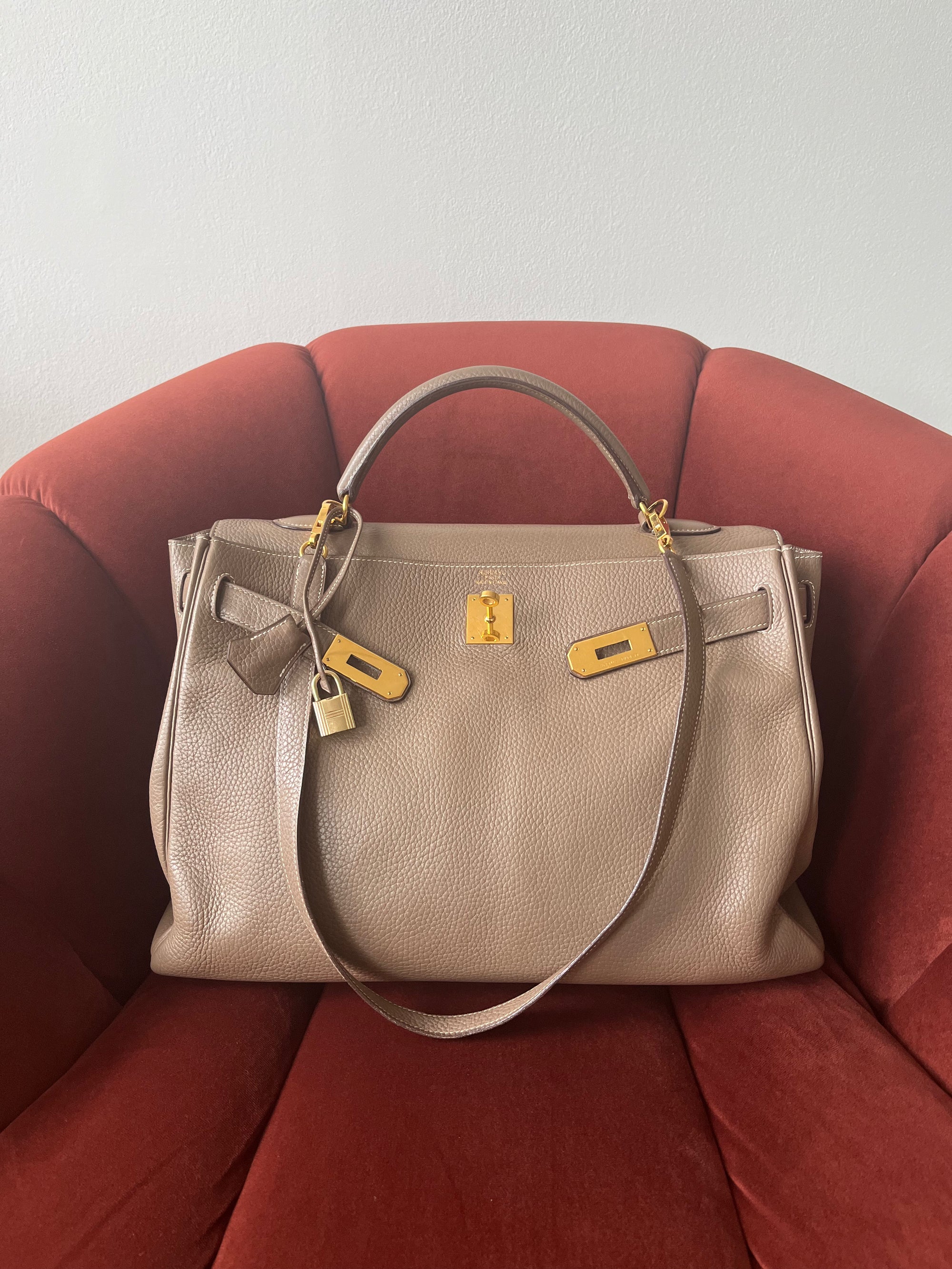 Hermès Kelly 40 In Etoupe Togo (2006)