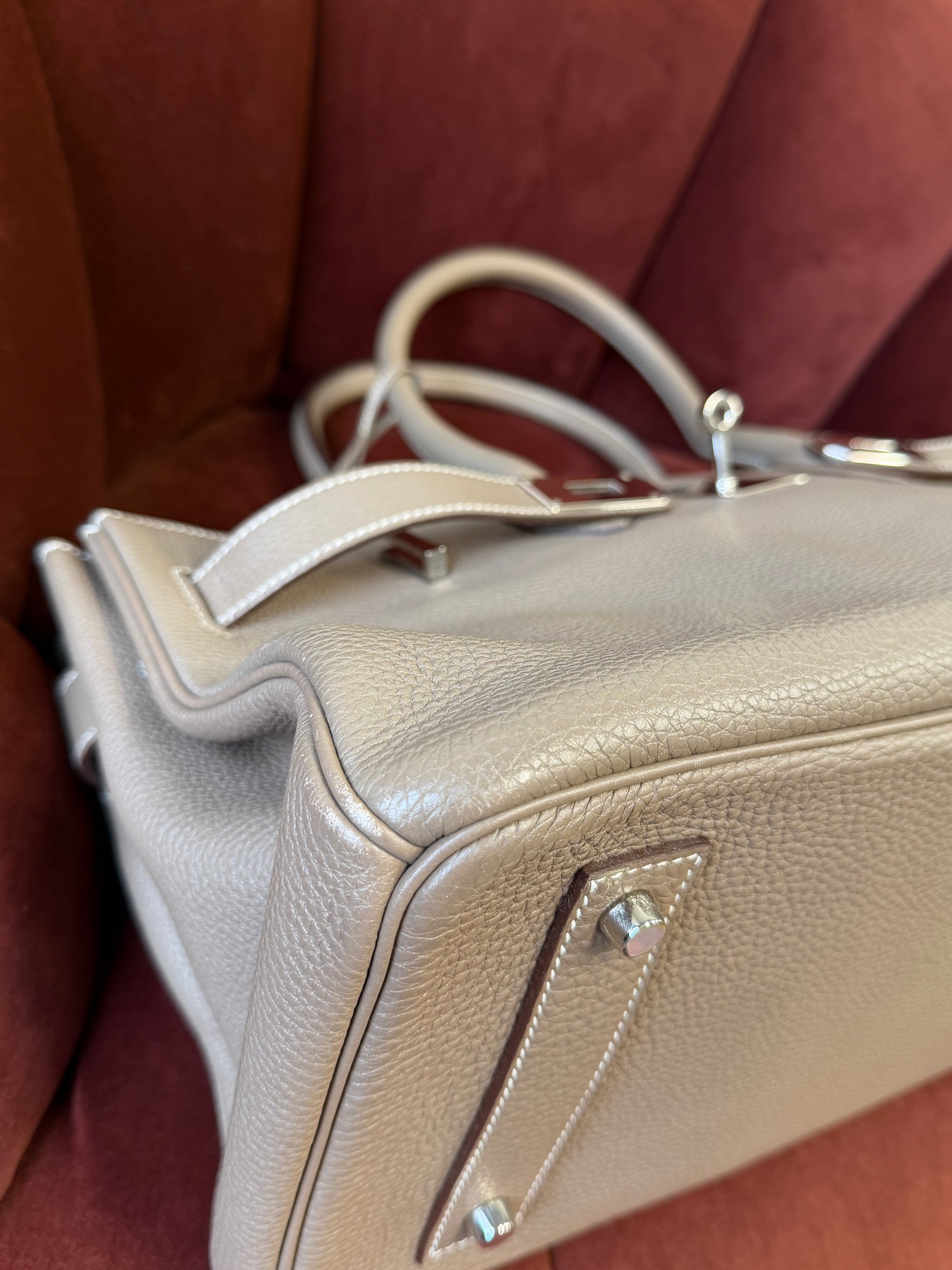 Hermès JPG Shoulder Birkin 42 In Etoupe Togo (2010)