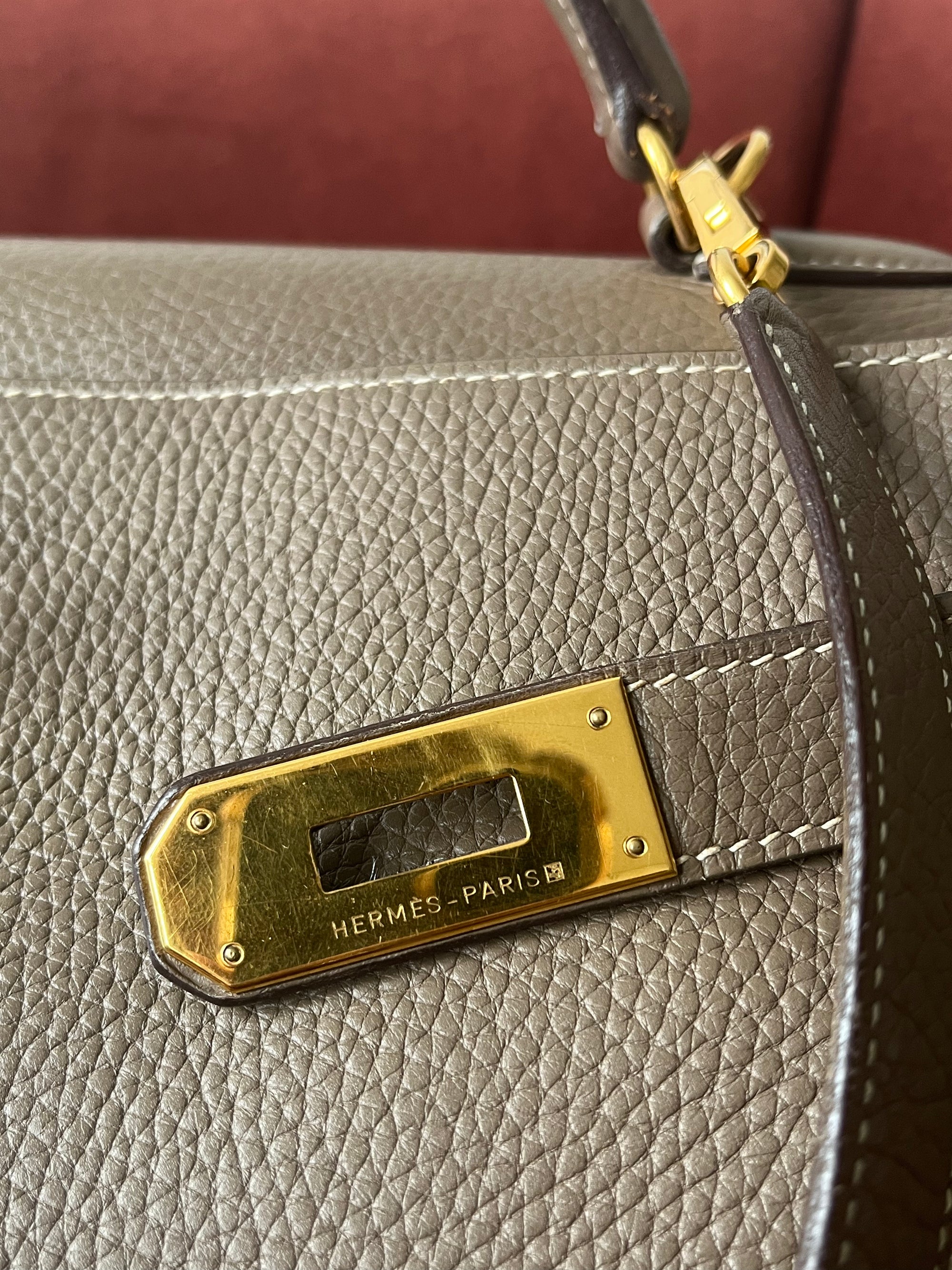 Hermès Kelly 40 In Etoupe Togo (2006)