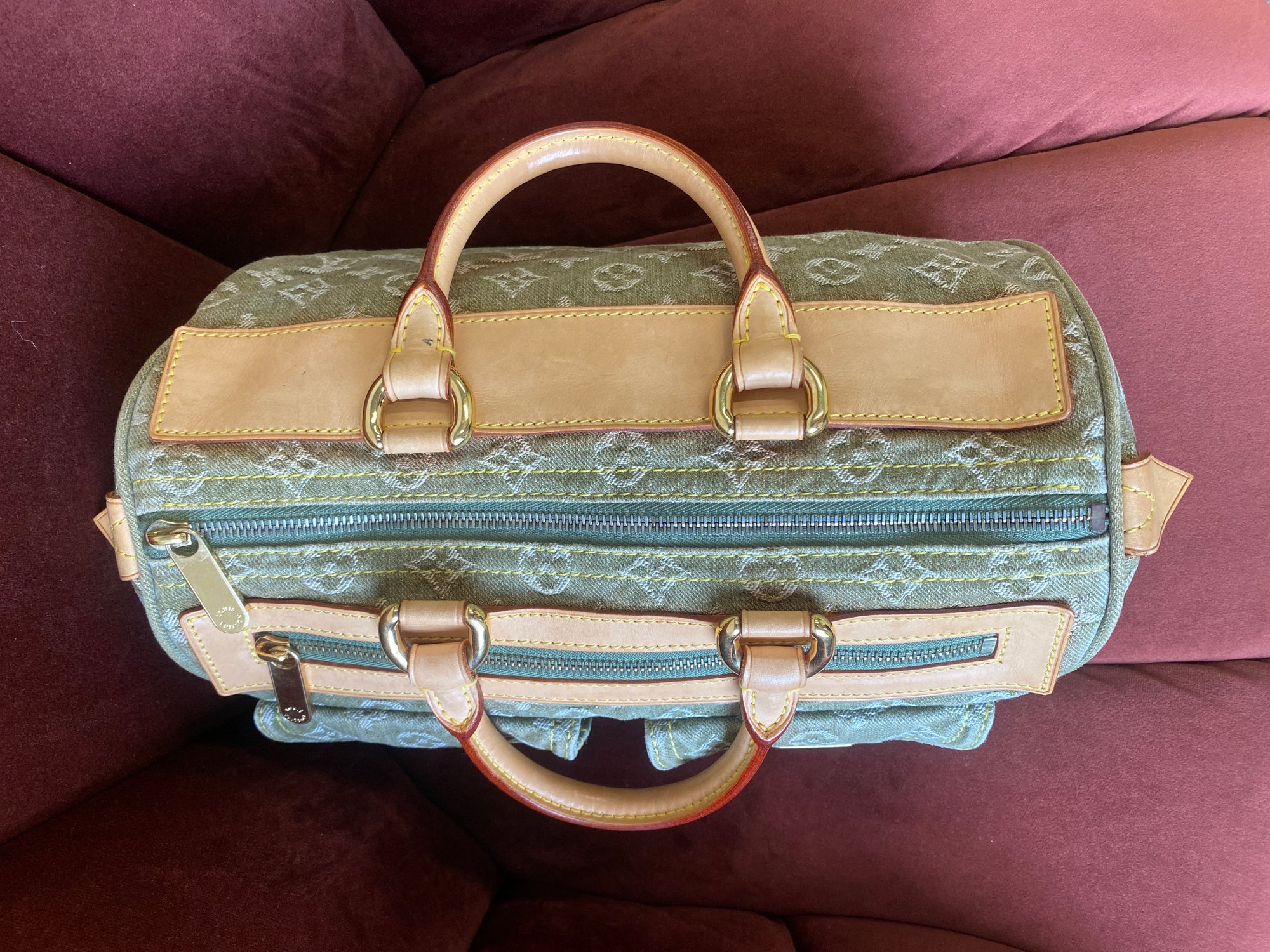 Louis Vuitton Vintage Green Denim Neo Speedy (2006)