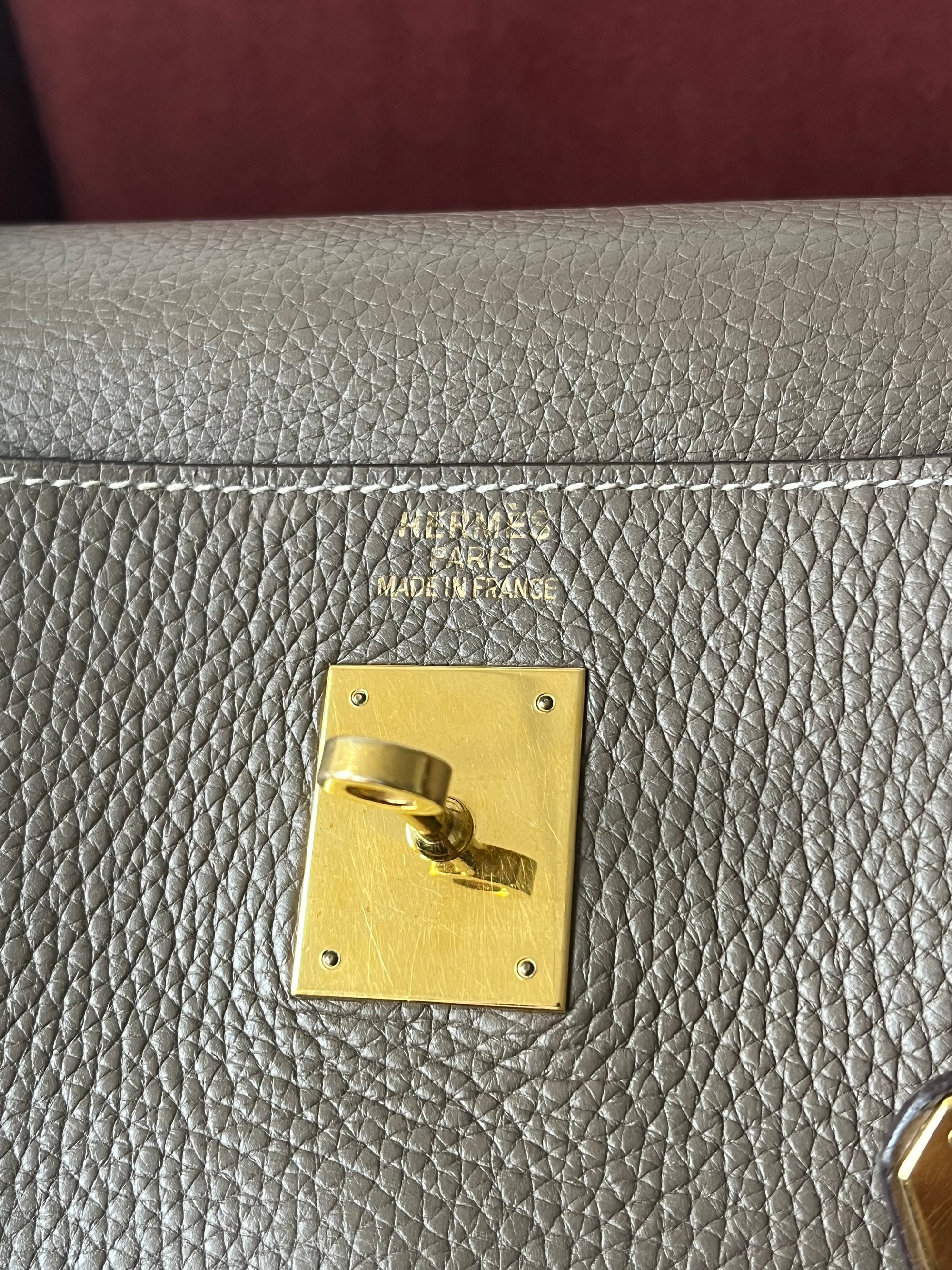 Hermès Kelly 40 In Etoupe Togo (2006)