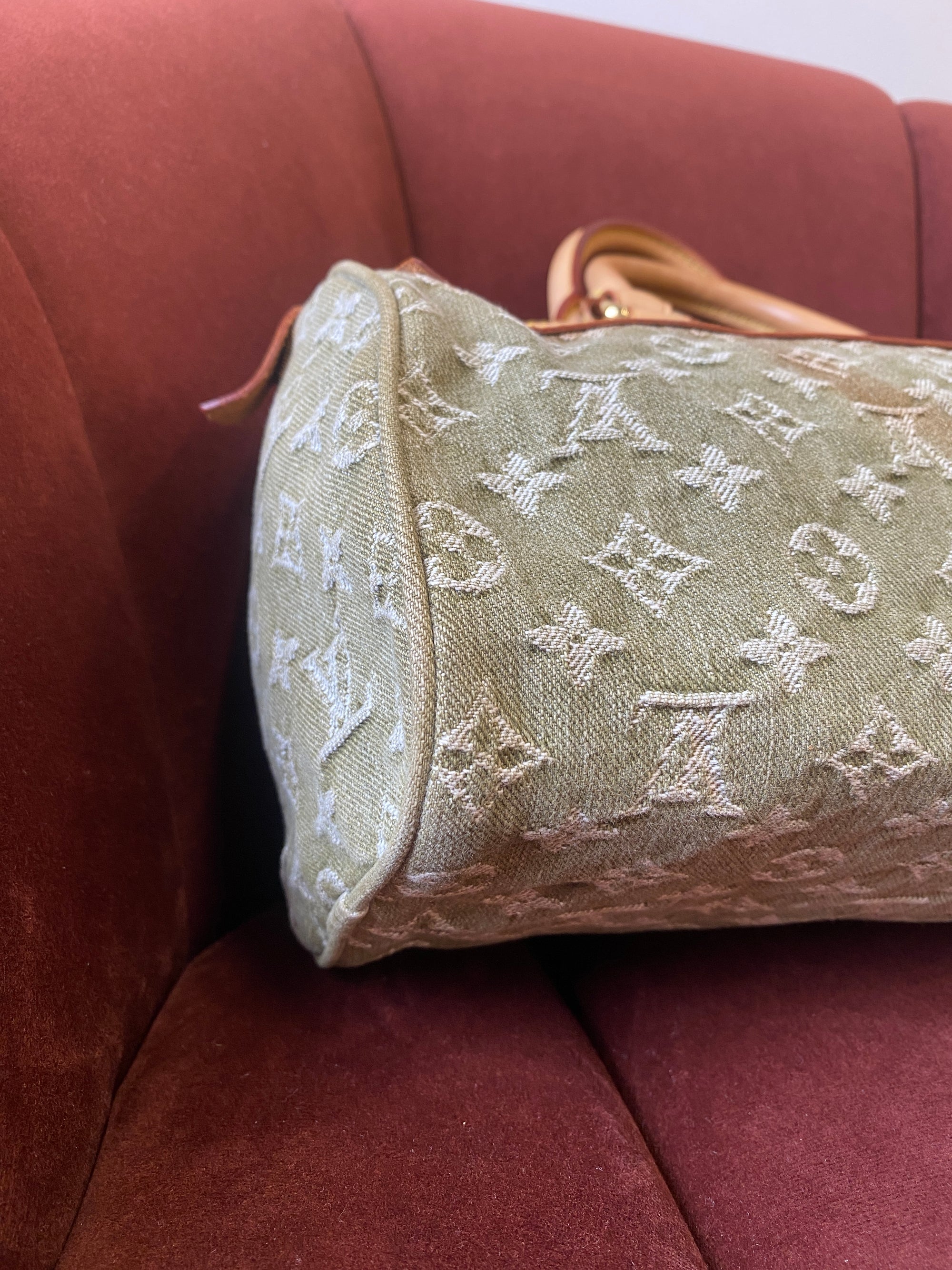 Louis Vuitton Vintage Green Denim Neo Speedy (2006)