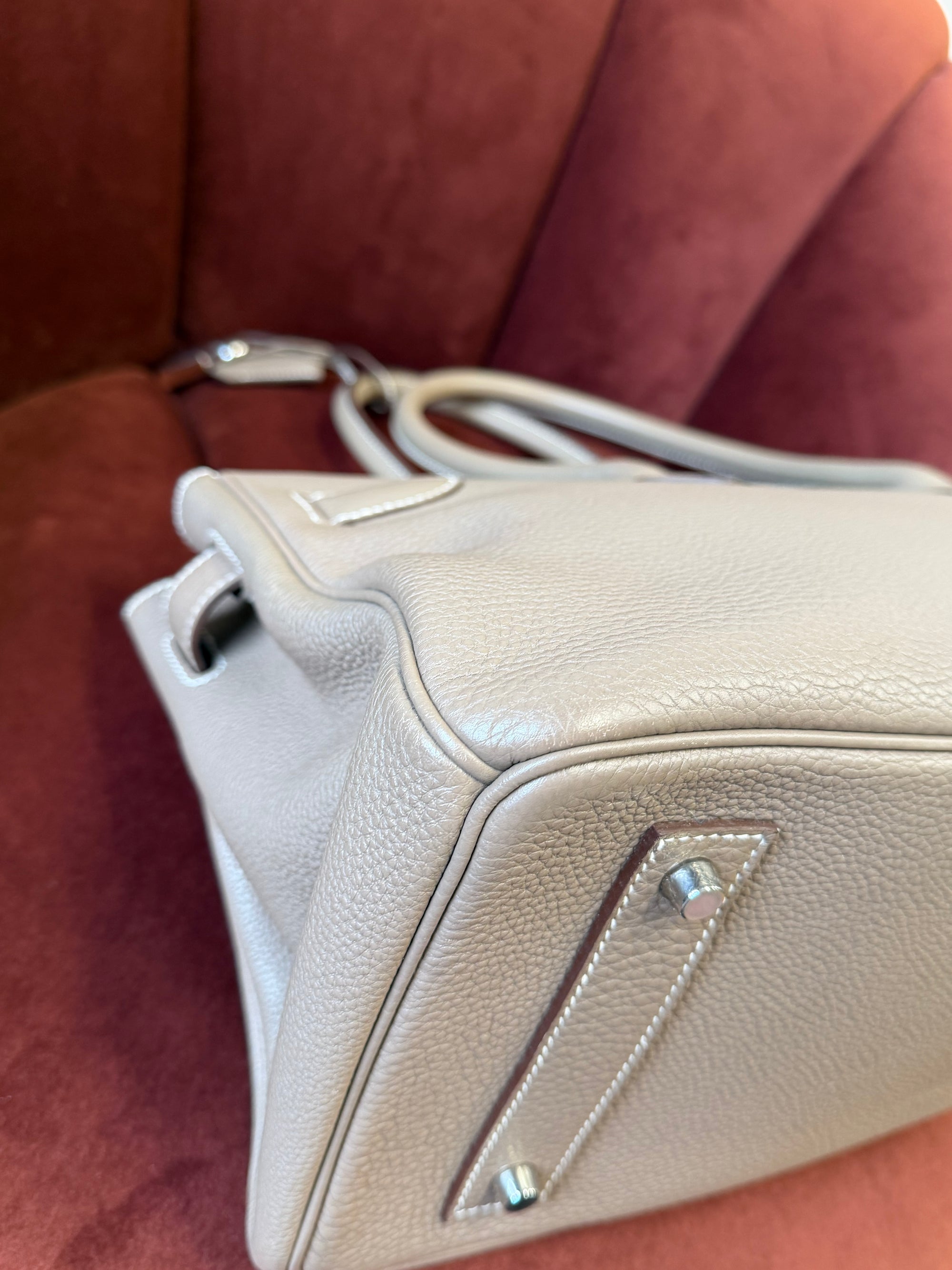 Hermès JPG Shoulder Birkin 42 In Etoupe Togo (2010)