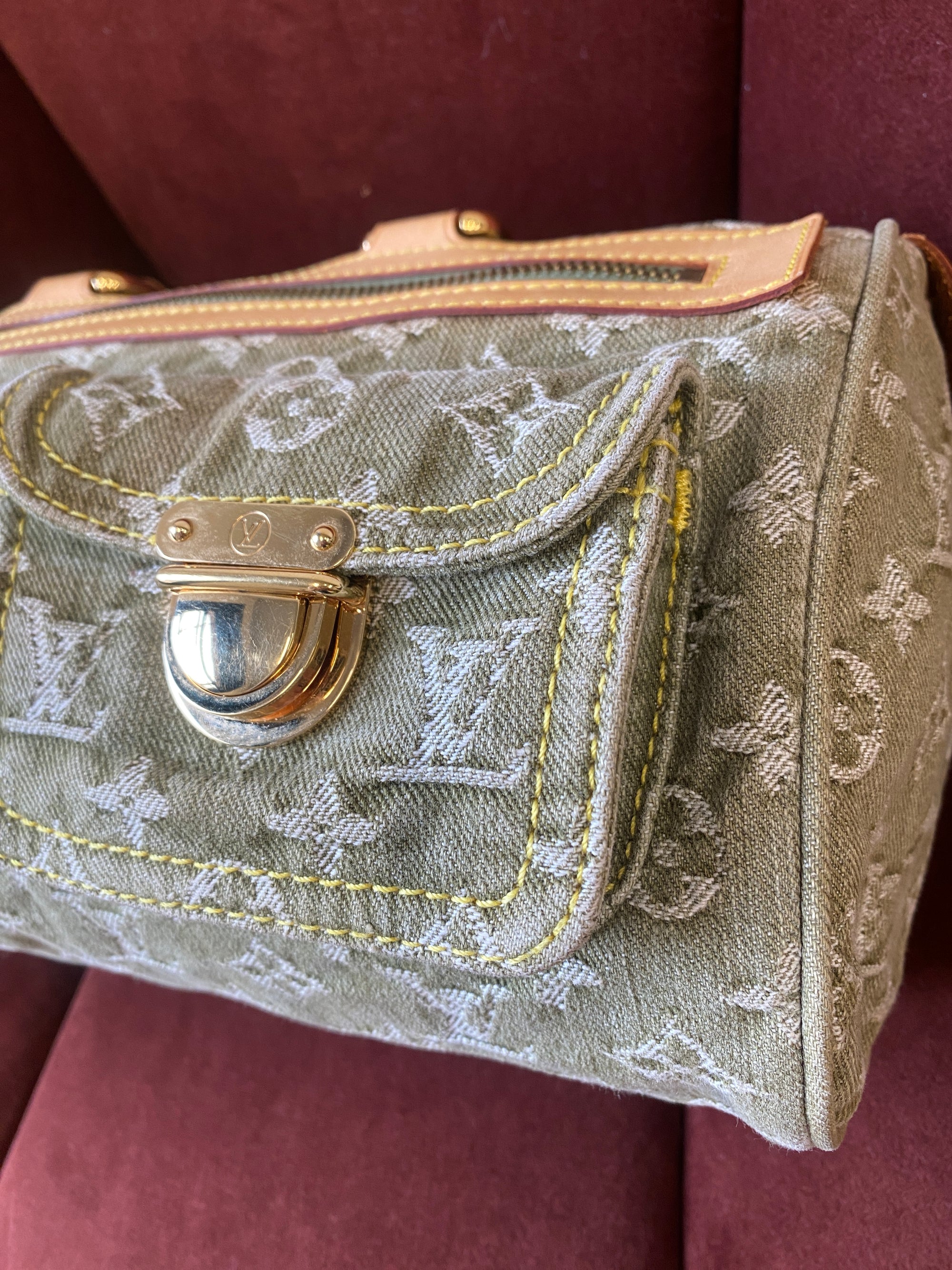 Louis Vuitton Vintage Green Denim Neo Speedy (2006)