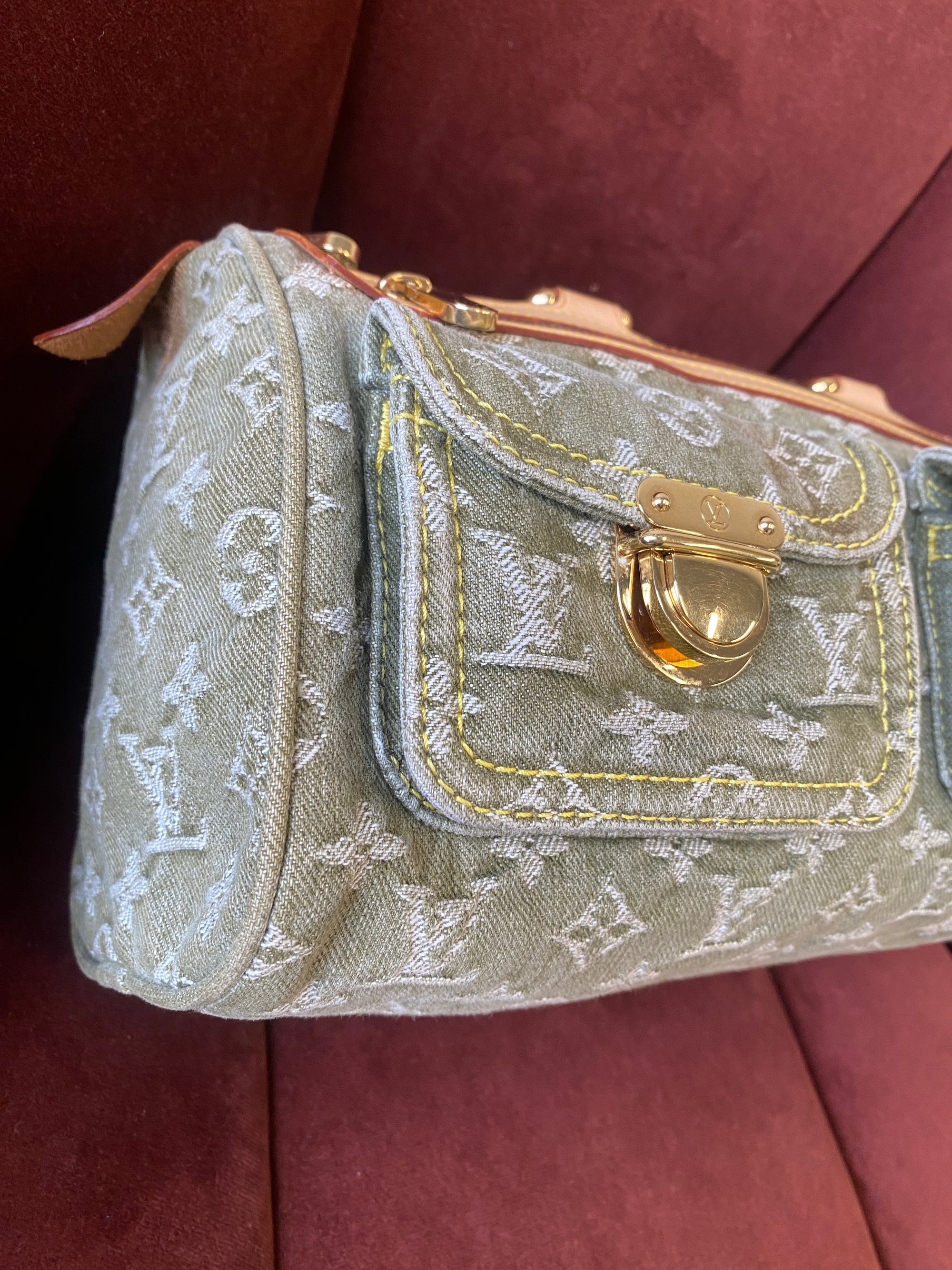Louis Vuitton Vintage Green Denim Neo Speedy (2006)