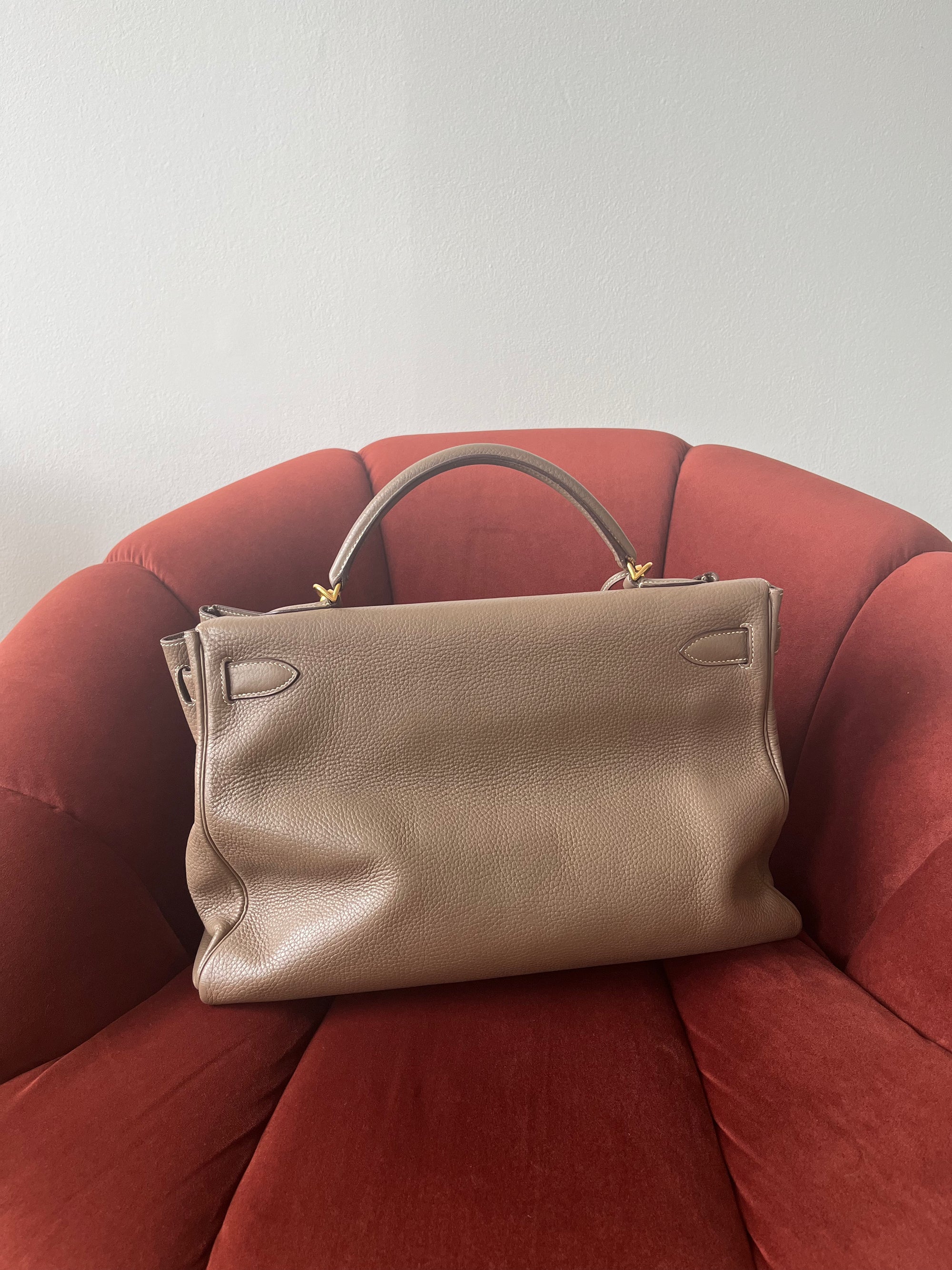 Hermès Kelly 40 In Etoupe Togo (2006)