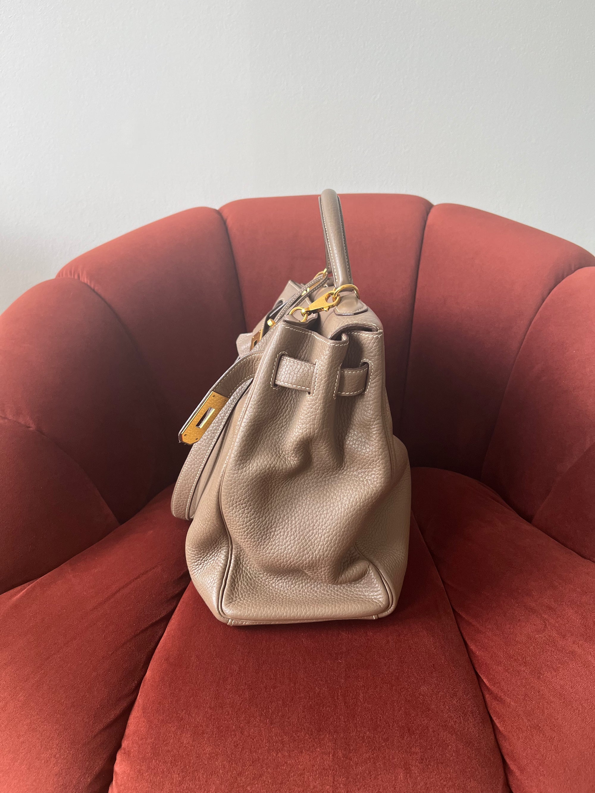 Hermès Kelly 40 In Etoupe Togo (2006)