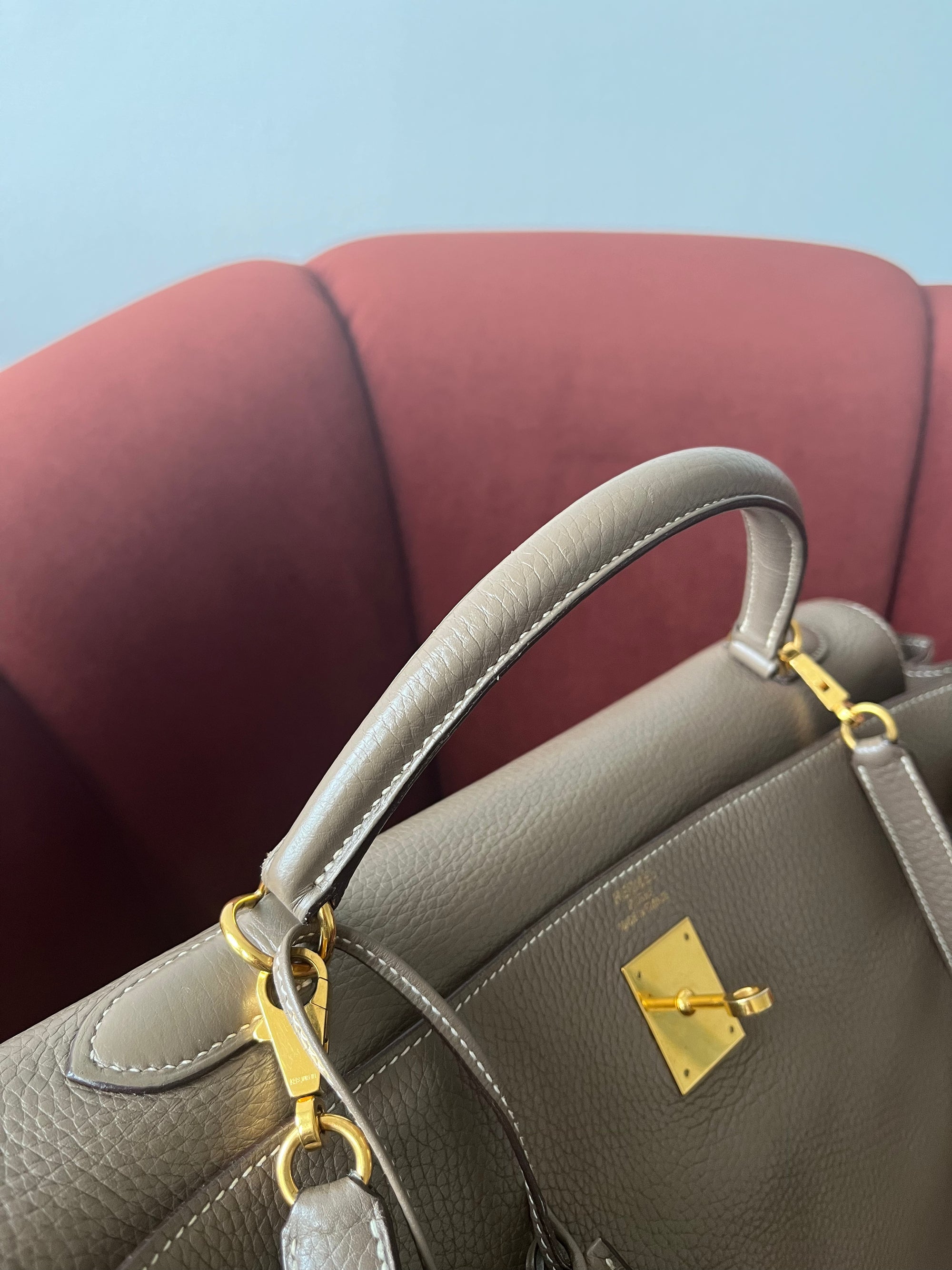 Hermès Kelly 40 In Etoupe Togo (2006)