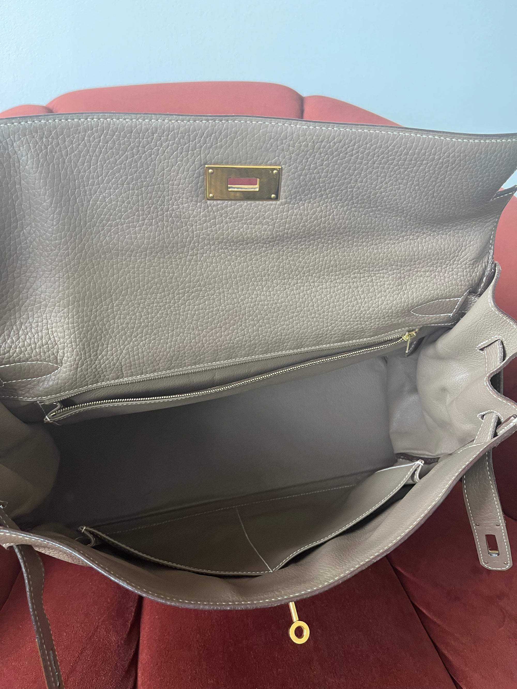 Hermès Kelly 40 In Etoupe Togo (2006)