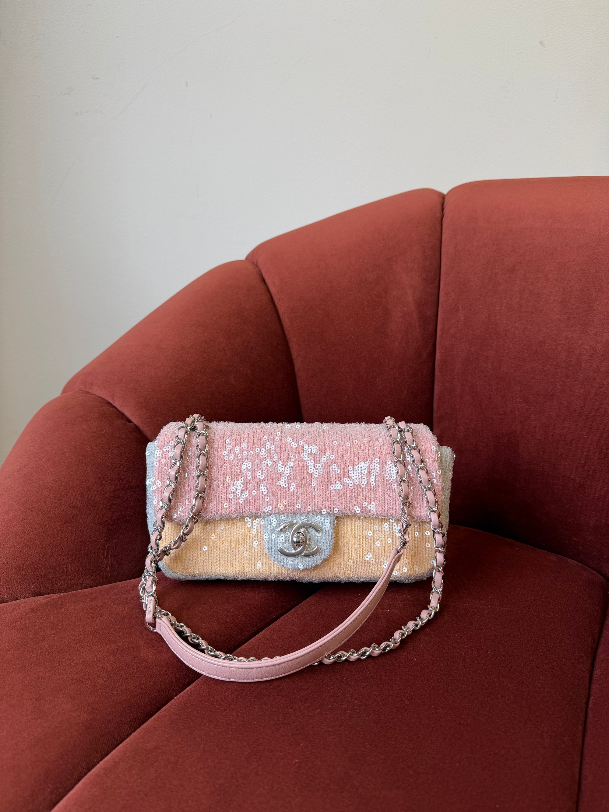 Chanel Small Waterfall Sequin Flap (2018)