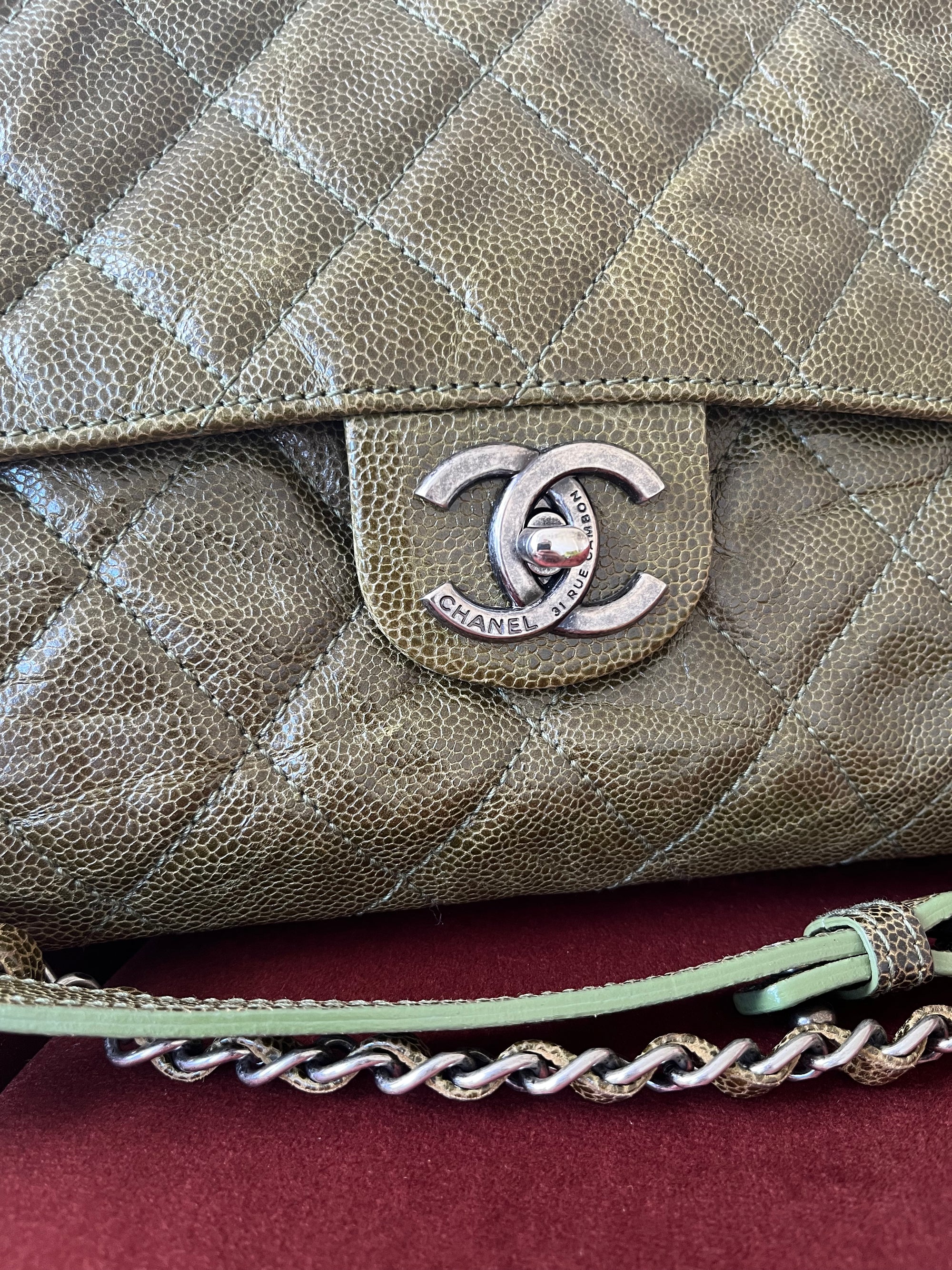 Chanel Paris-Edinburgh Crumpled Crave Jumbo Flap (2012)