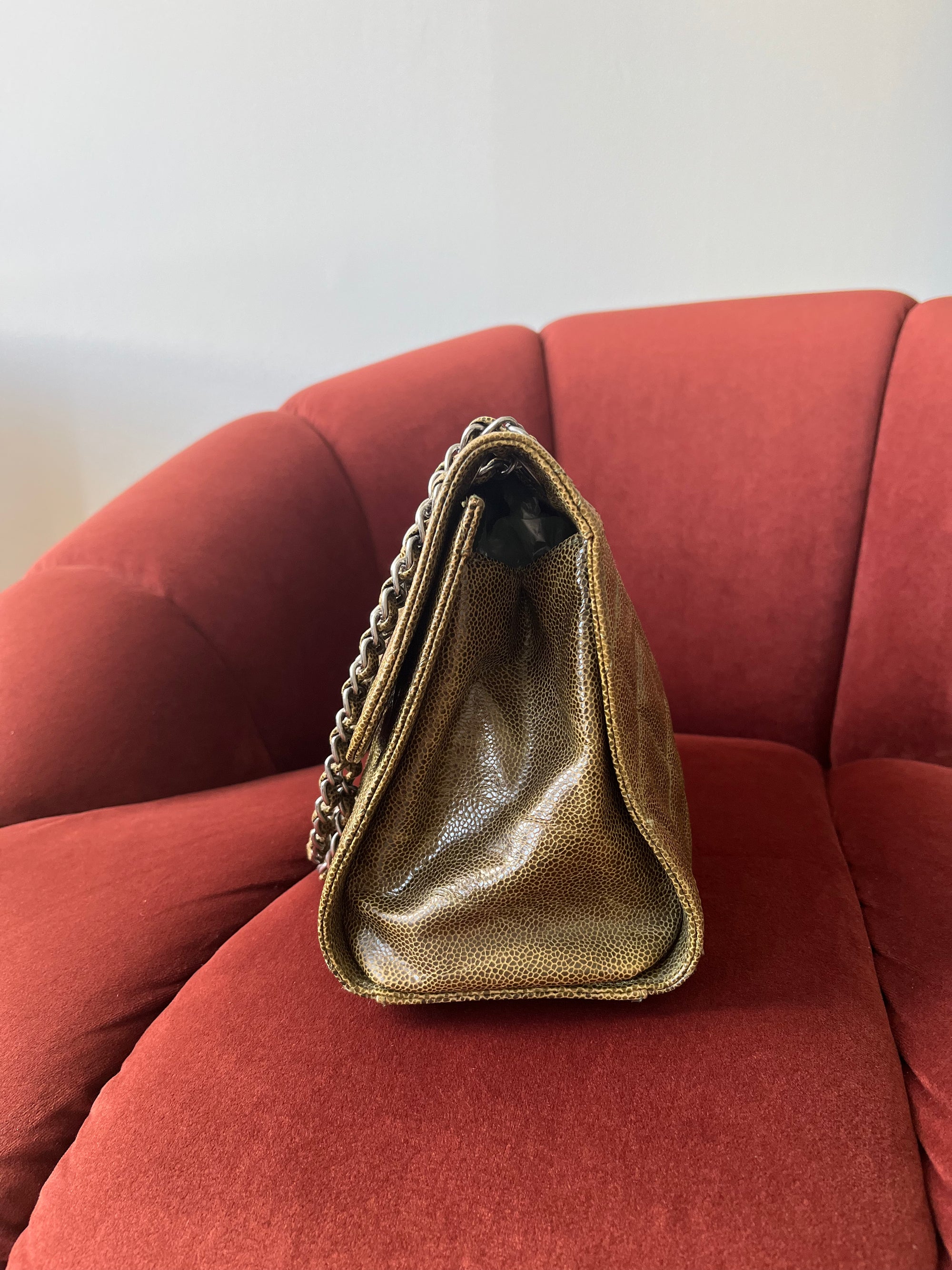 Chanel Paris-Edinburgh Crumpled Crave Jumbo Flap (2012)