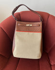 Hermès Limited Edition So Kelly 26 In Étrusque Ostrich & Toile (2012)