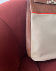Hermès Limited Edition So Kelly 26 In Étrusque Ostrich & Toile (2012)