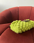 Fendi Vintage Lime Green Wool Baguette
