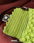 Fendi Vintage Lime Green Wool Baguette