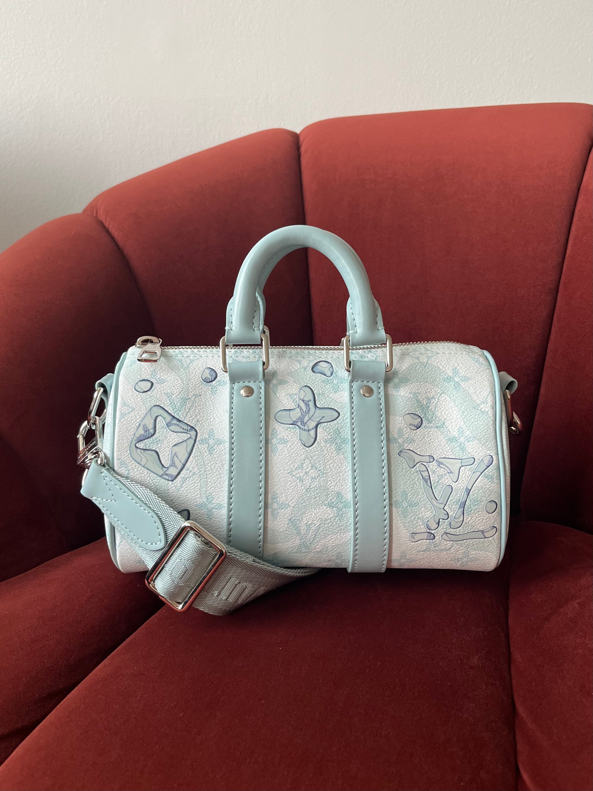 Louis Vuitton Aquagarden Keepall Bandouliere 25