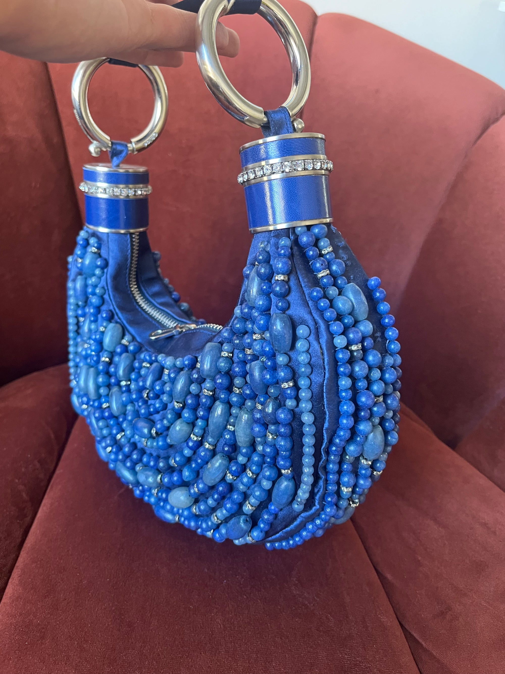Chloe by Phoebe Philo Satin Beaded Bracelet Bag (2002)