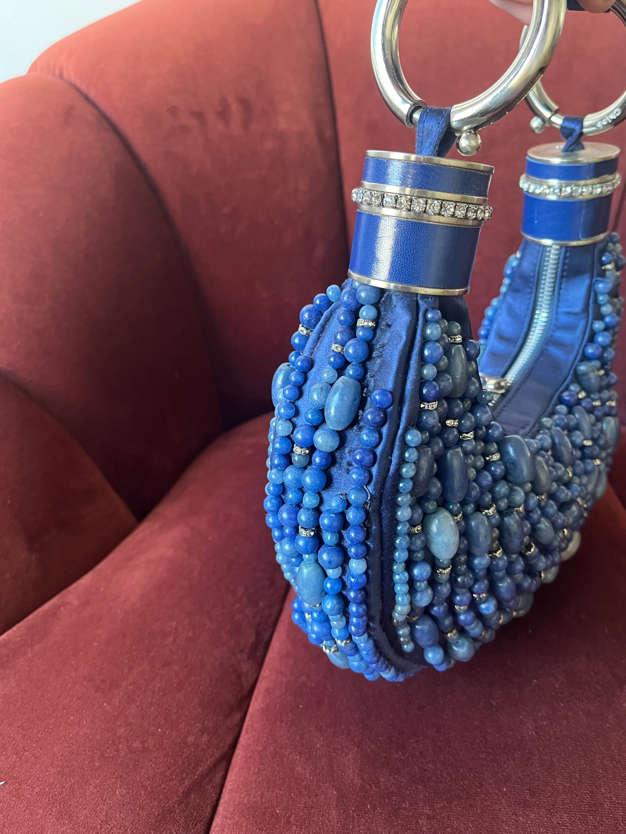 Chloe by Phoebe Philo Satin Beaded Bracelet Bag (2002)