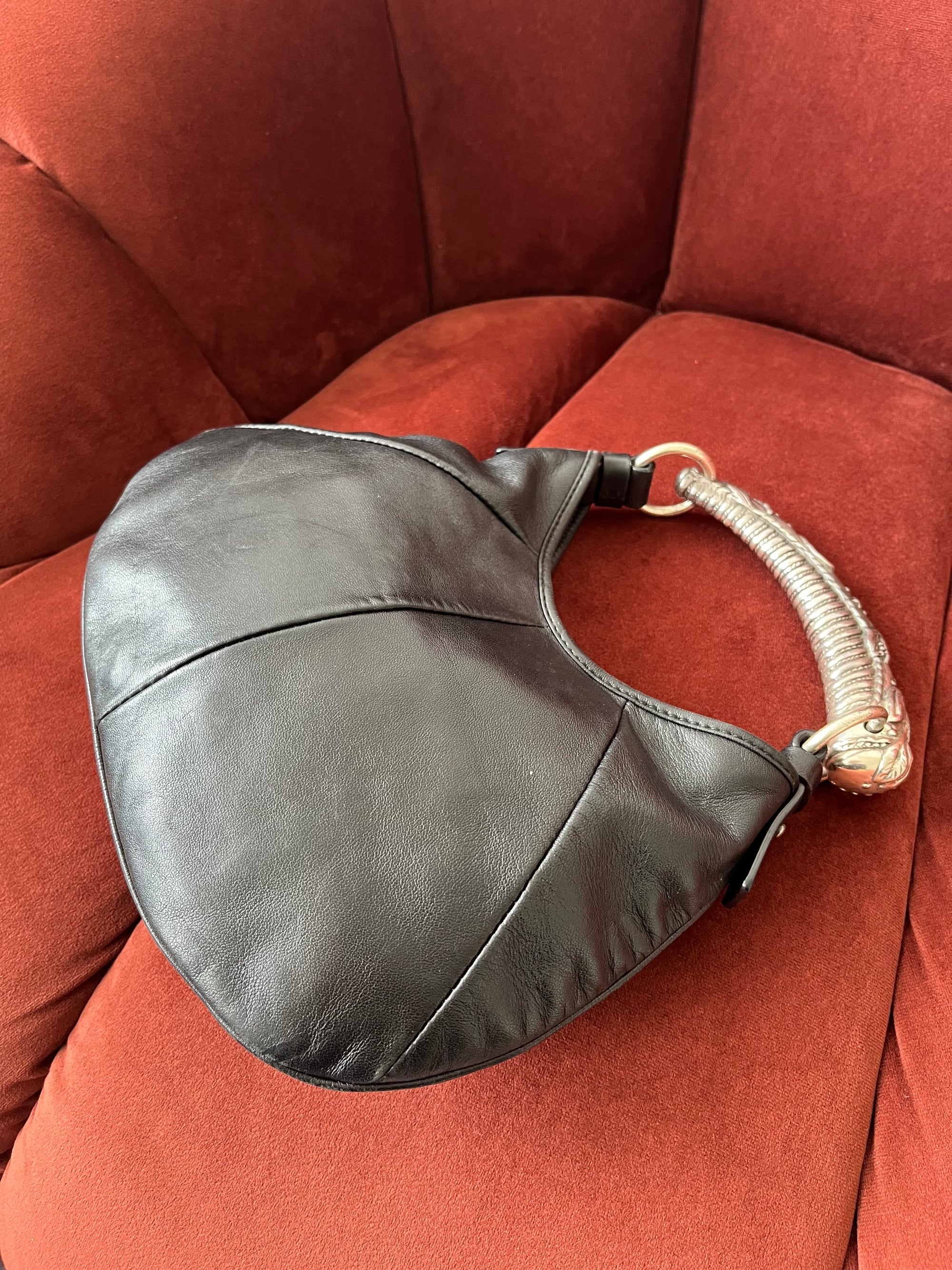 YSL Vintage Mini Mombasa In Black Leather