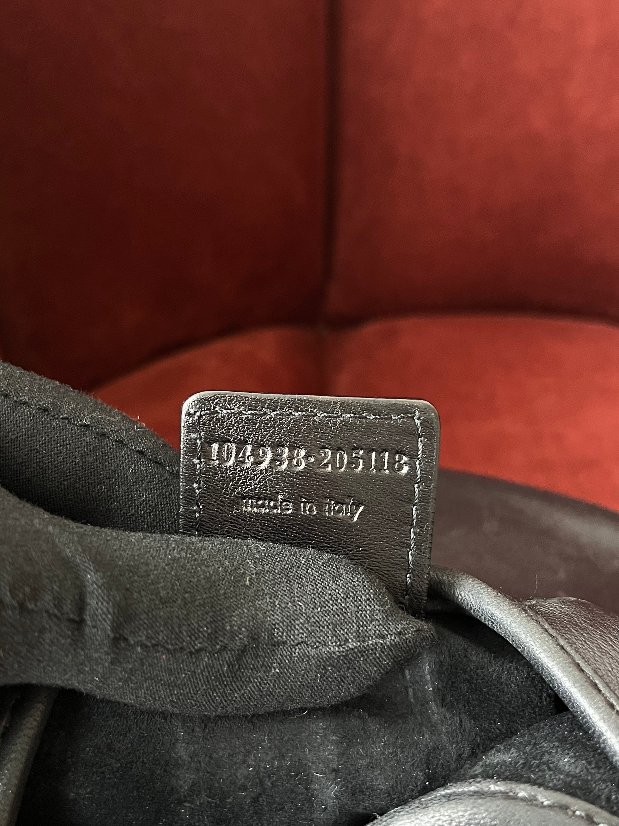 YSL Vintage Mini Mombasa In Black Leather